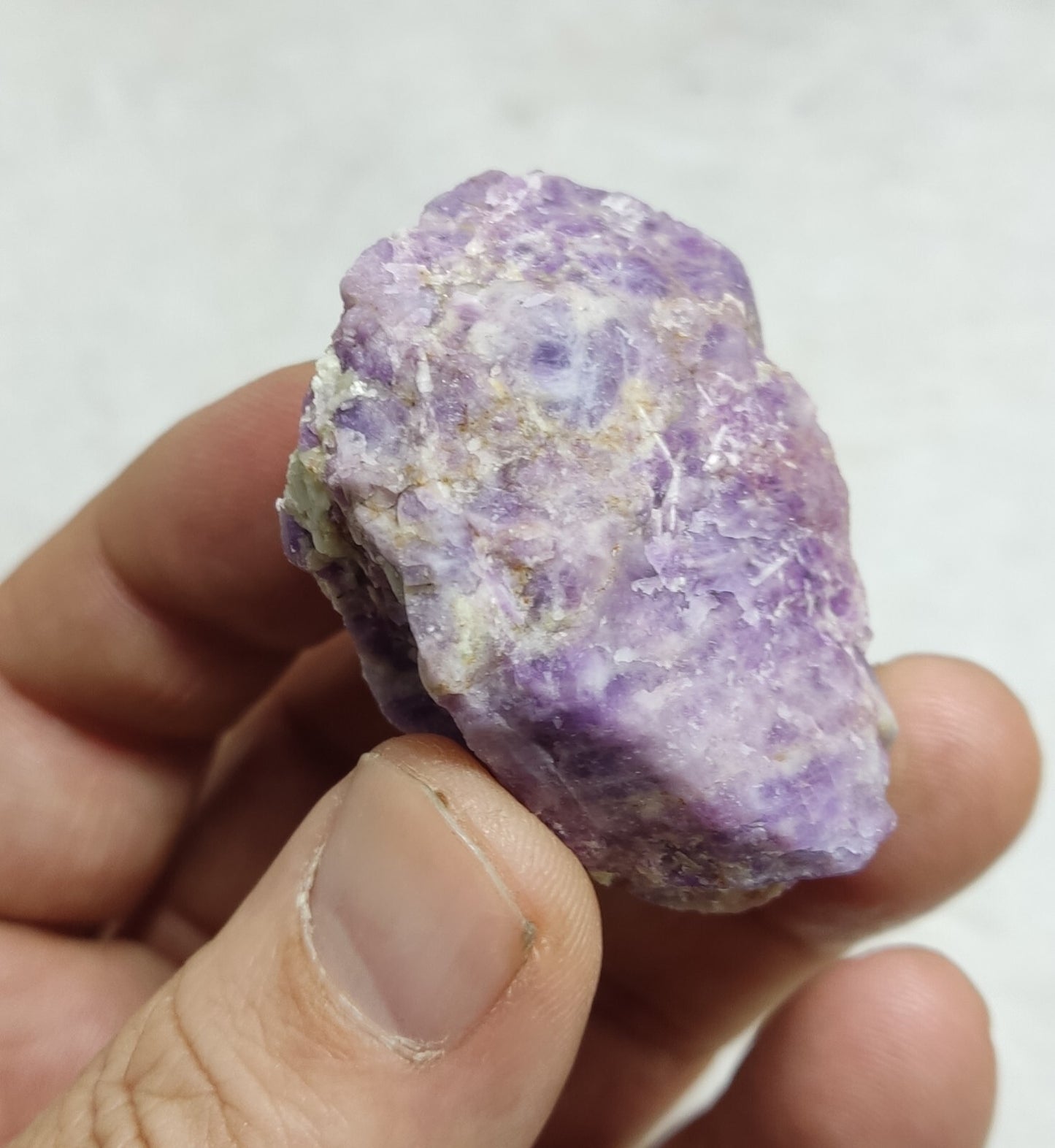 An amazing specimen of fluorescent rough hackmanite chunk 51 grams