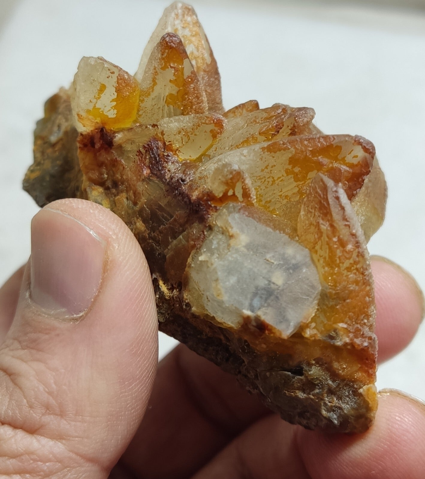 An Aesthetic Naturally terminated specimen of dogtooth calcite 168 grams