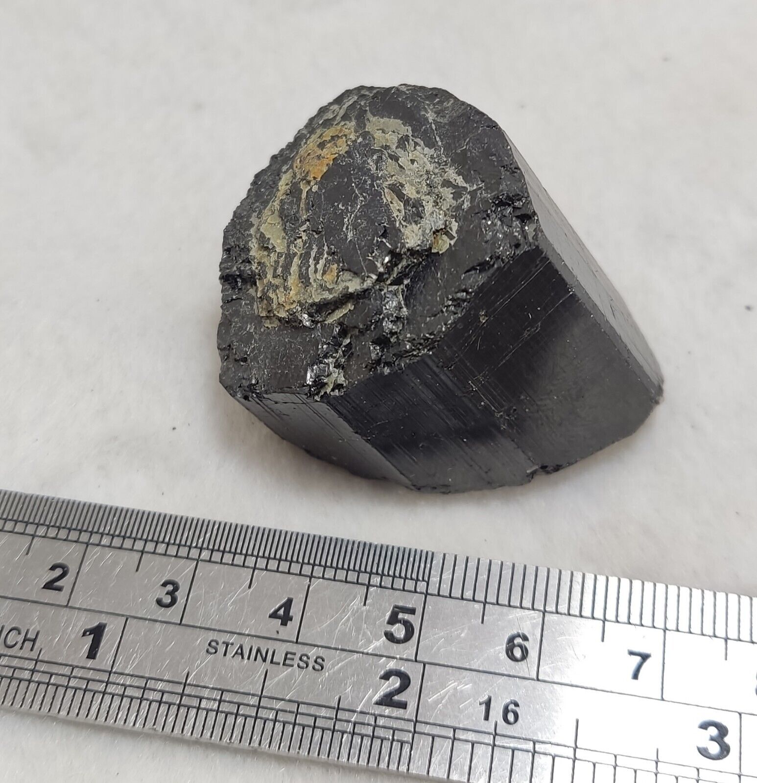 An amazing specimen of terminated black tourmaline 62 grams