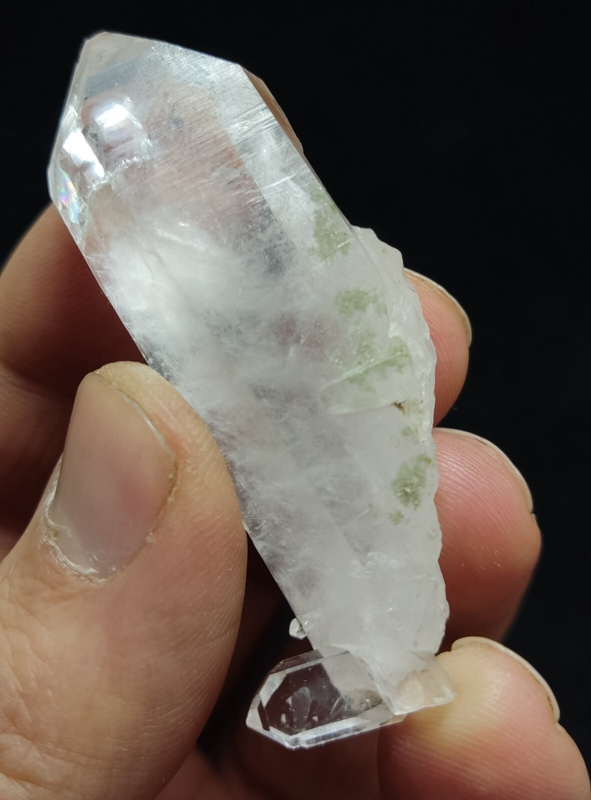 An Aesthetic terminated Quartz crystal with chlorite inclusions 27 grams