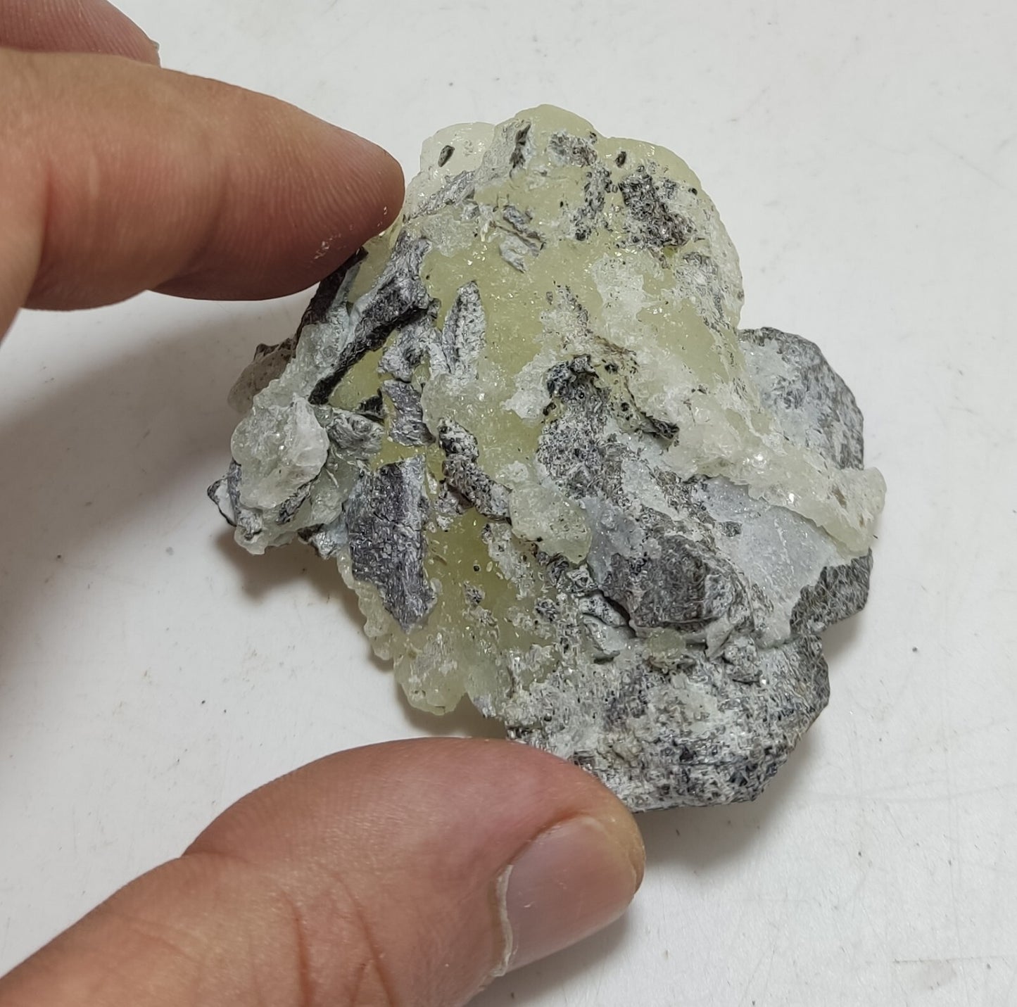 An Aesthetic Natural specimen of brucite with chromite 57 grams