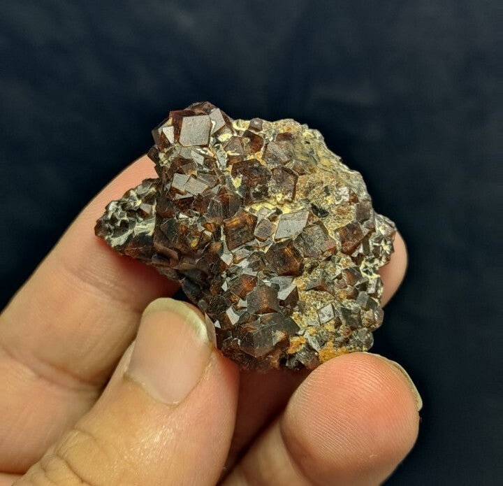 Natural Andradite Garnets Cluster 51 grams