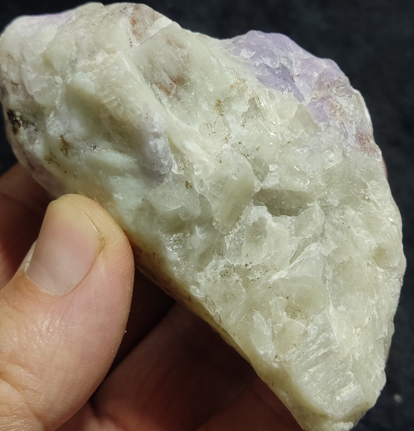 An amazing specimen of fluorescent rough hackmanite chunk 237 grams