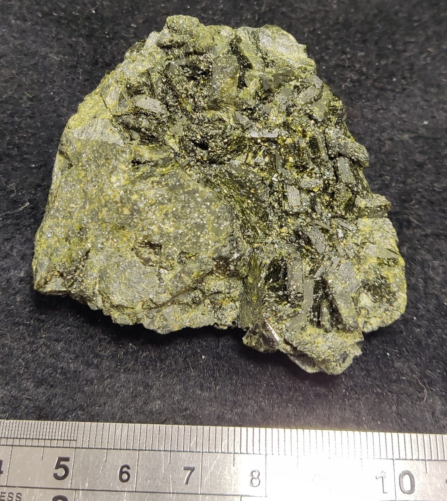 An Aesthetic Natural terminated epidote crystal specimen 131 grams