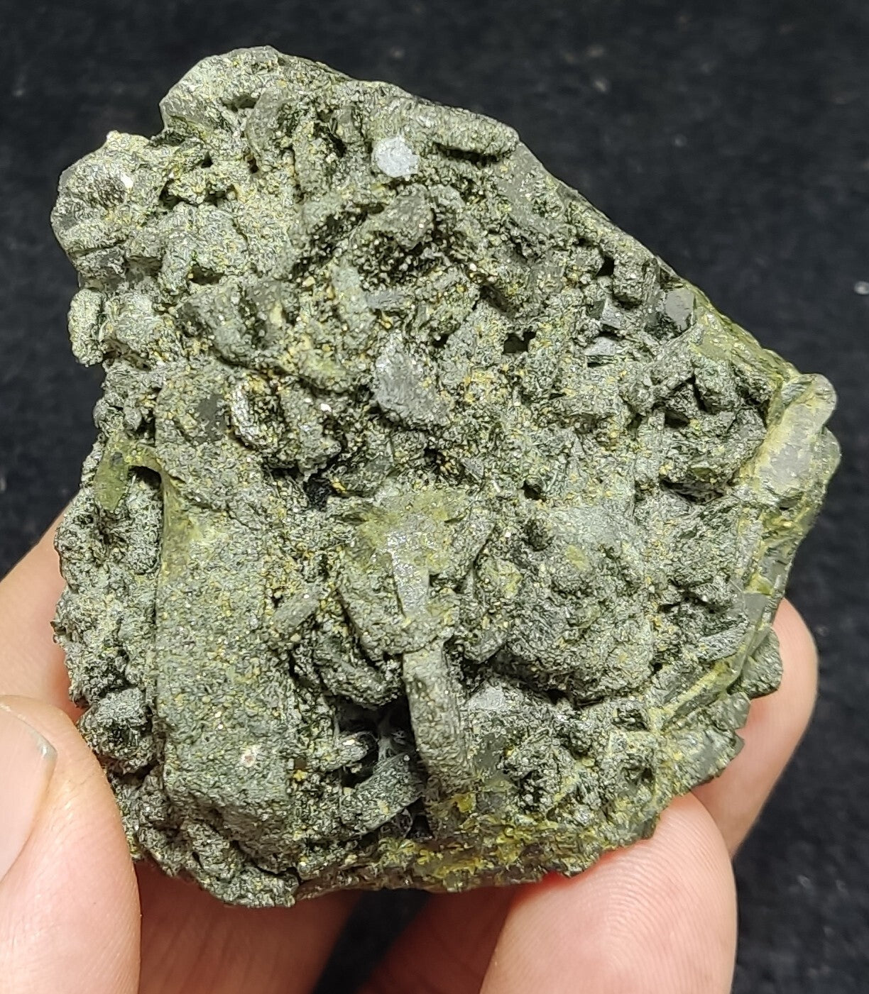 An Aesthetic Natural terminated epidote crystal specimen 131 grams