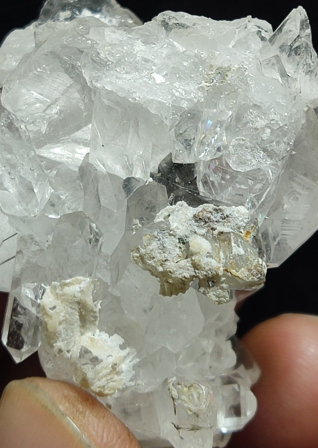 An Aesthetic Natural beautifully terminated Quartz cluster 54 grams