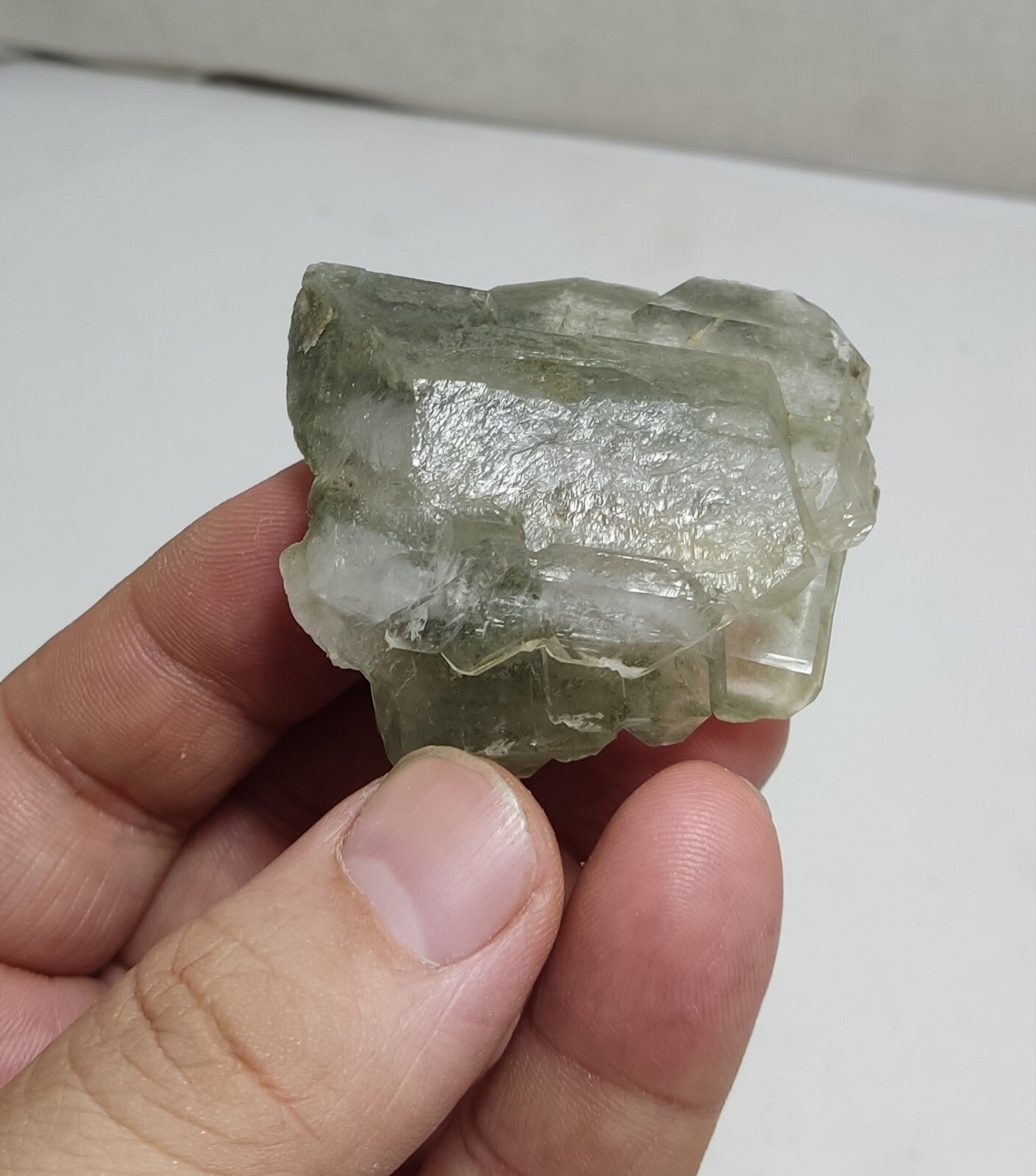 An Aesthetic Natural beautifully terminated Chlorite Quartz specimen 57 grams