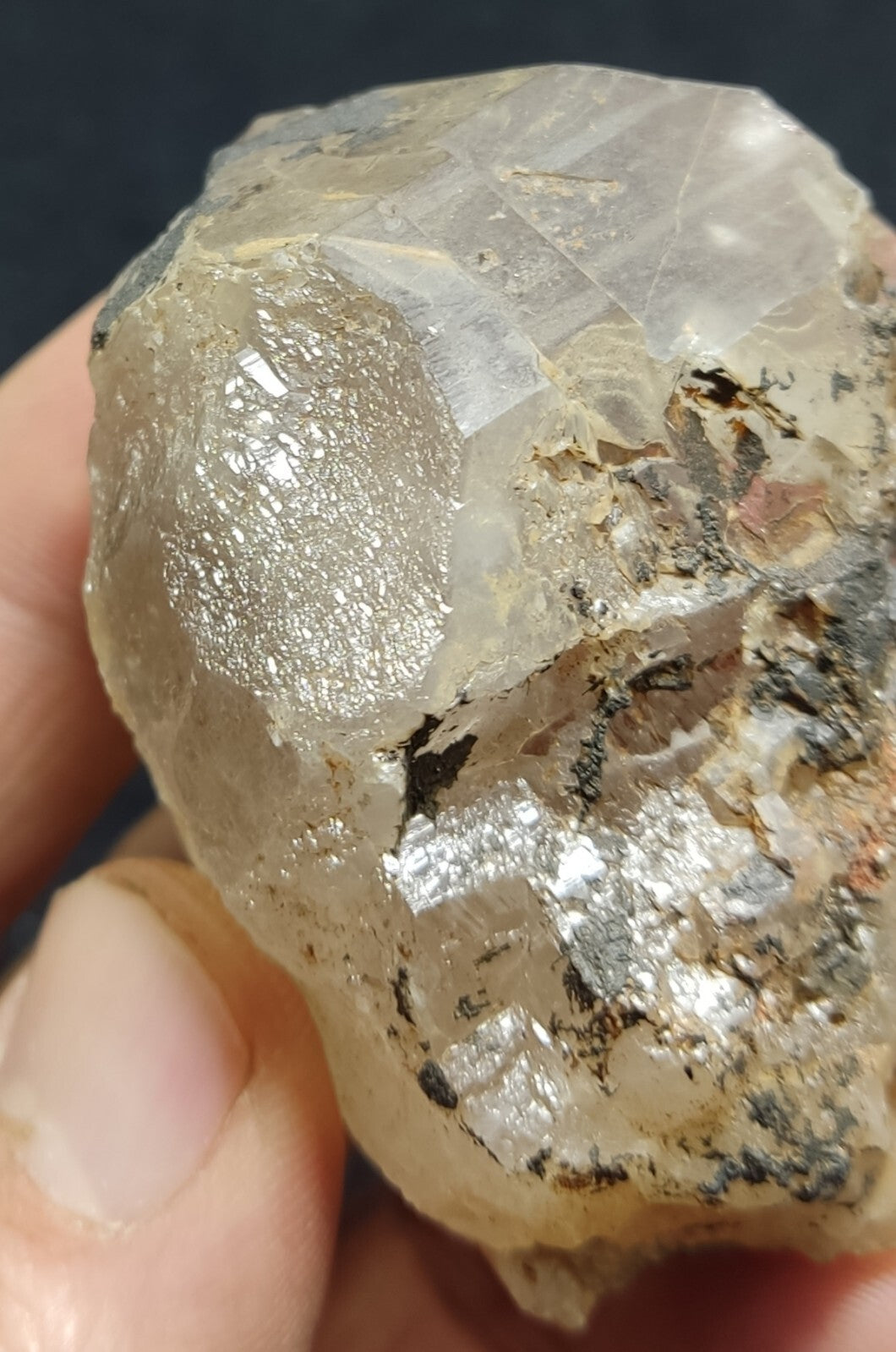 An Aesthetic terminated smoky quartz crystal 130 grams