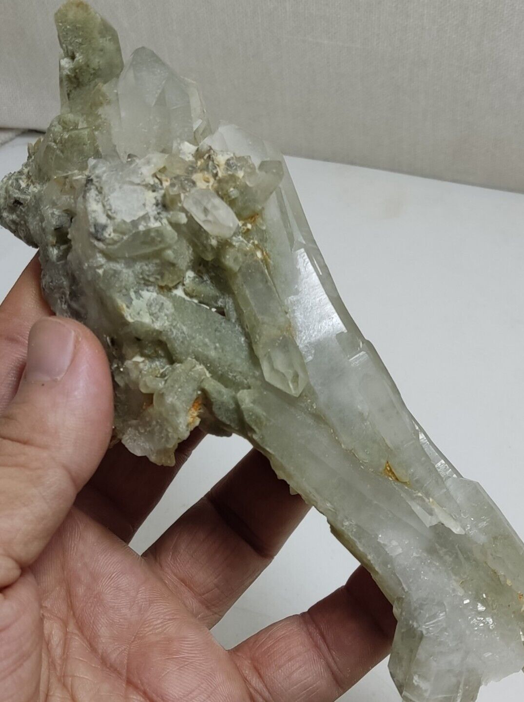 An Aesthetic Natural beautifully terminated Chlorite Quartz specimen 262 grams