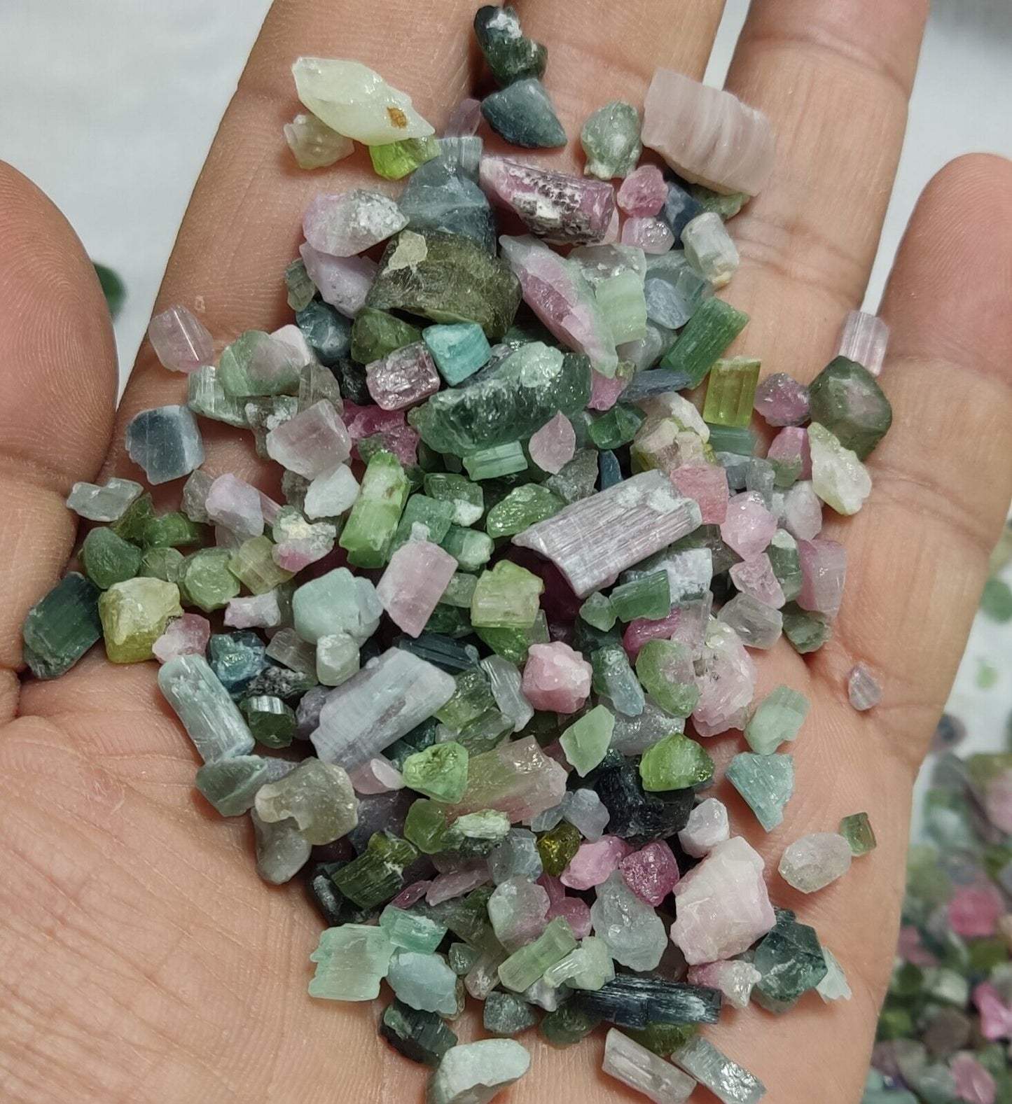 500 grams beautiful rough tourmalines