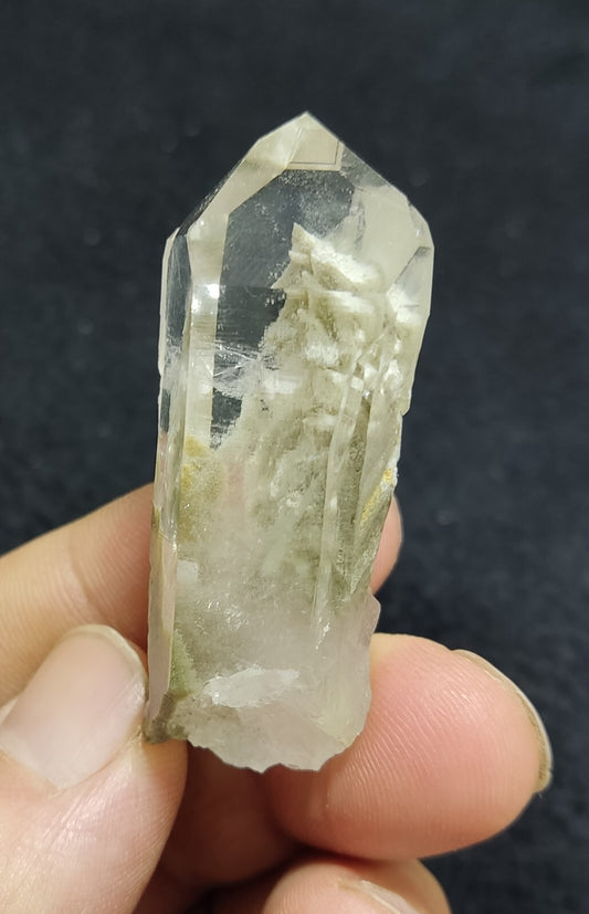 An Aesthetic Natural terminated chlorite Quartz specimen 29 grams
