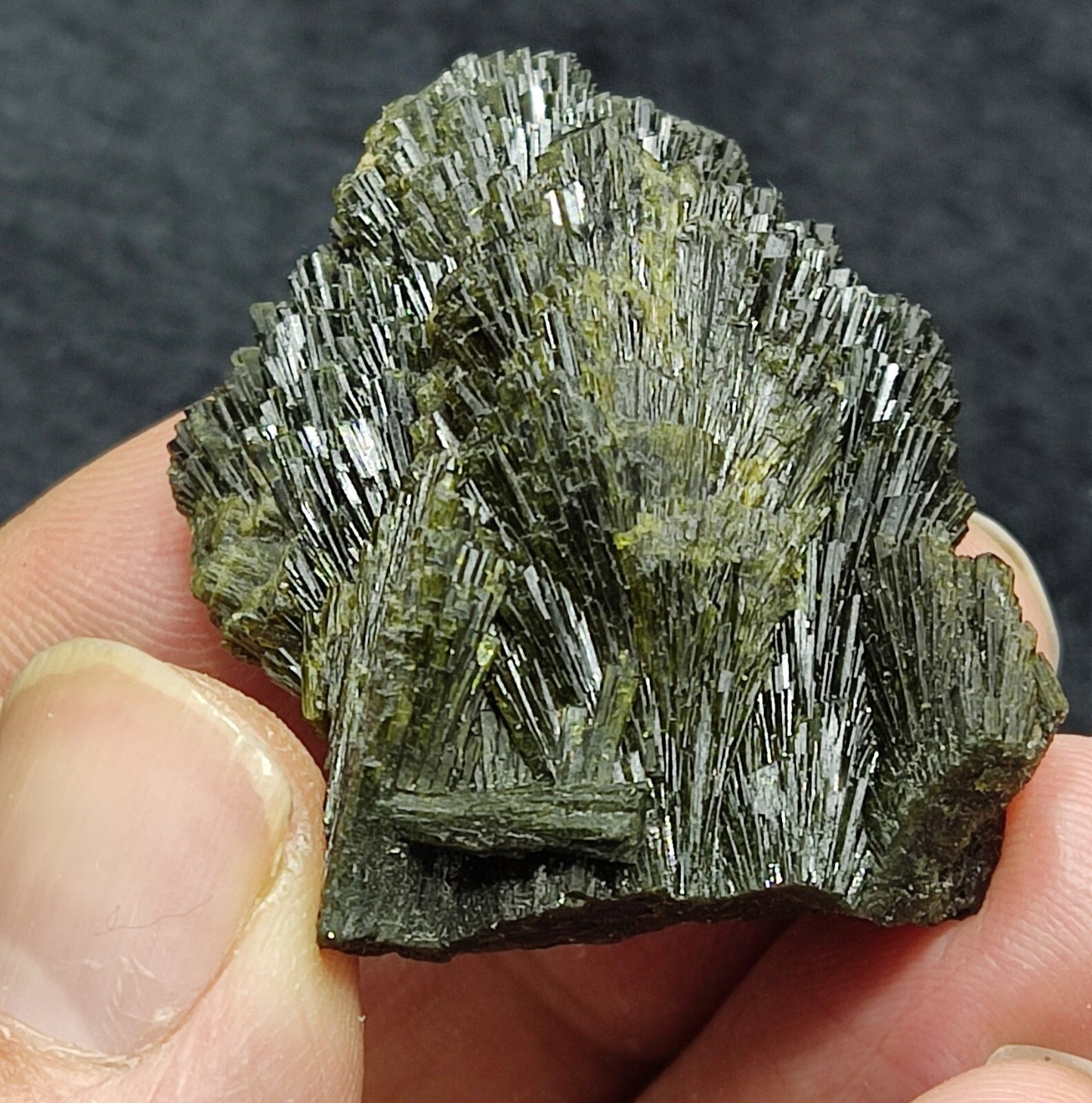 Single natural Epidote Crystal spray formations 39 grams