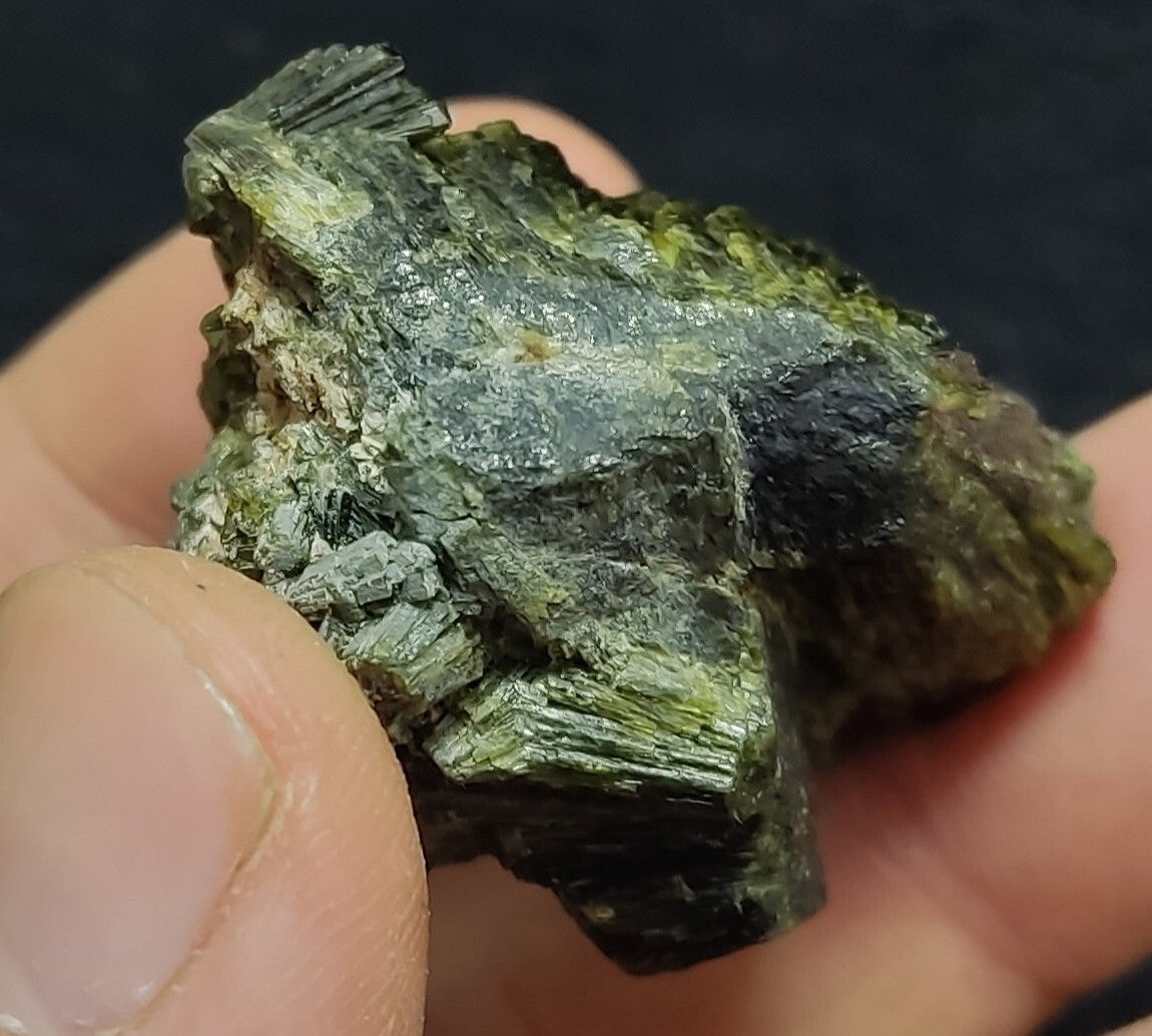 Single natural Epidote Crystal spray formations 54 grams