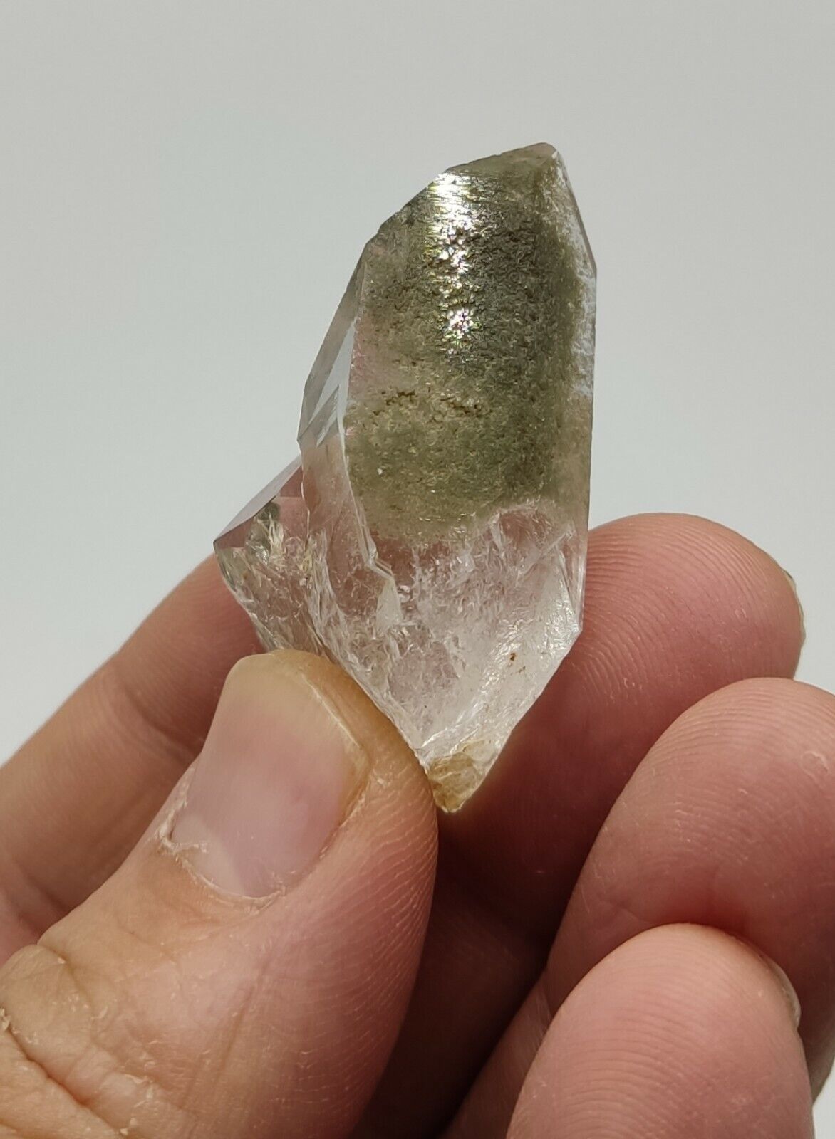 A very Aesthetic Natural beautifully terminated Chlorite Quartz crystal 22 grams