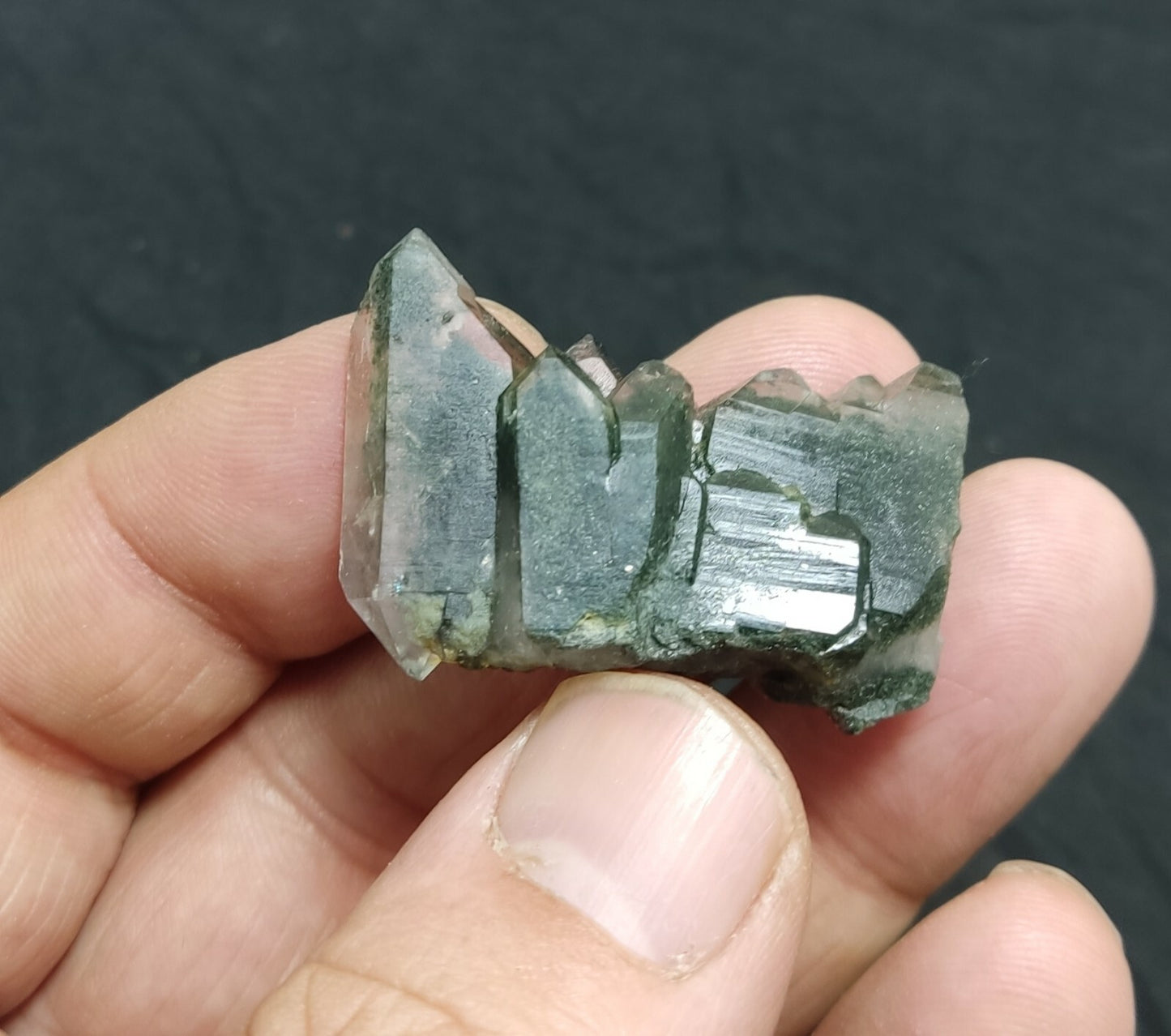 A very Aesthetic Natural beautifully terminated Chlorite Quartz crystal 12 grams