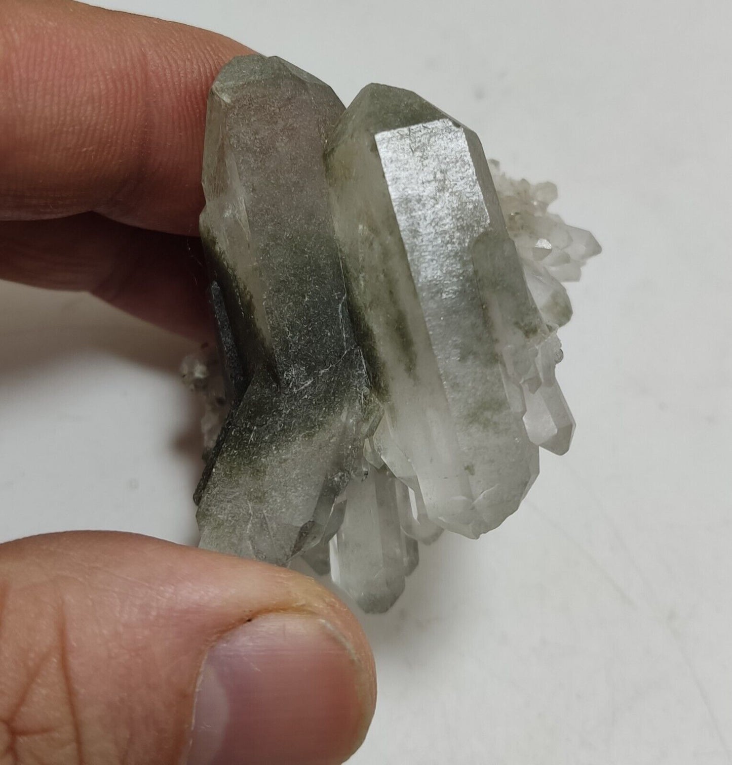 An Aesthetic Natural beautifully terminated Chlorite Quartz specimen 55 grams