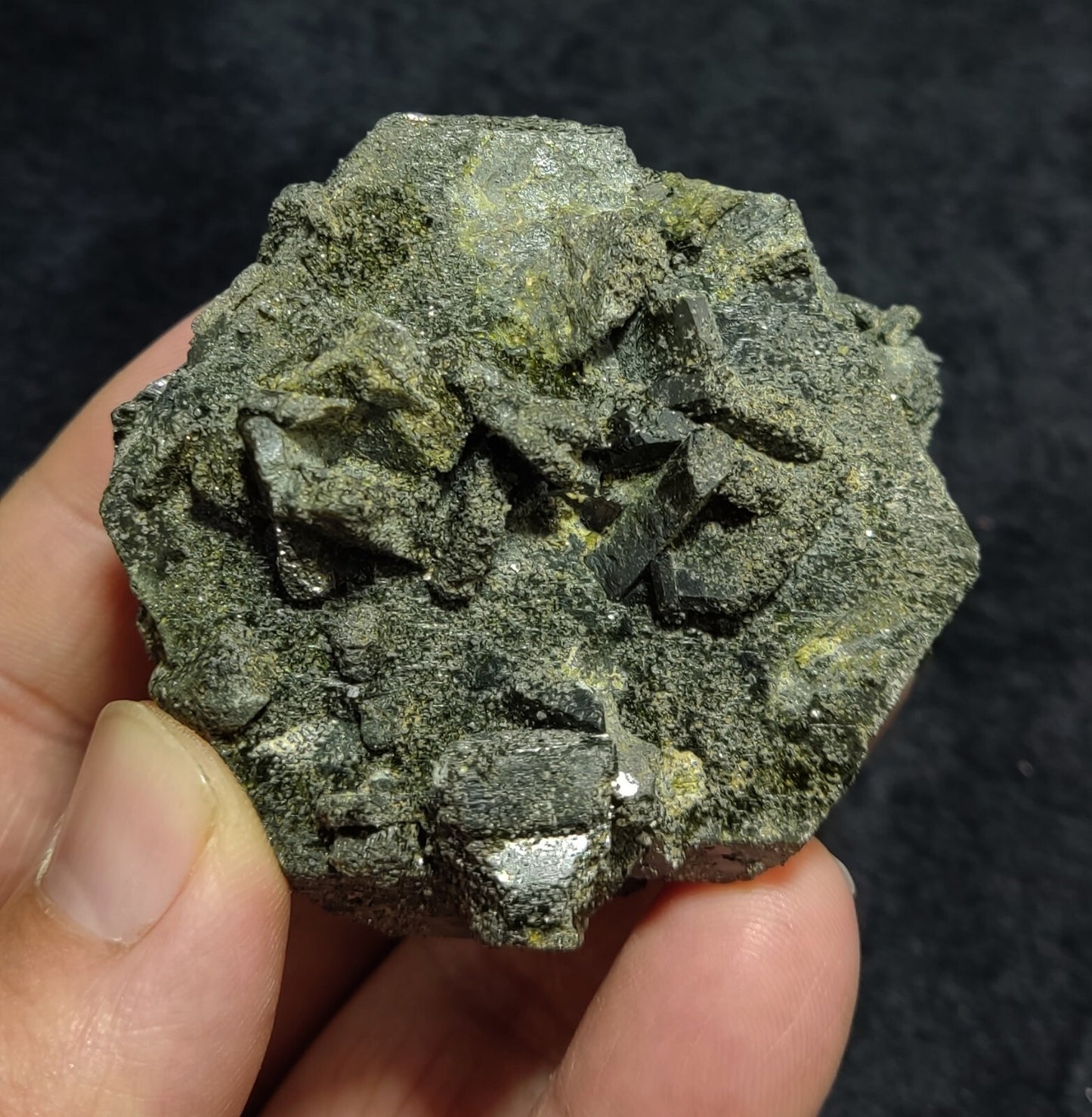 An Aesthetic Natural terminated epidote crystal specimen 205 grams