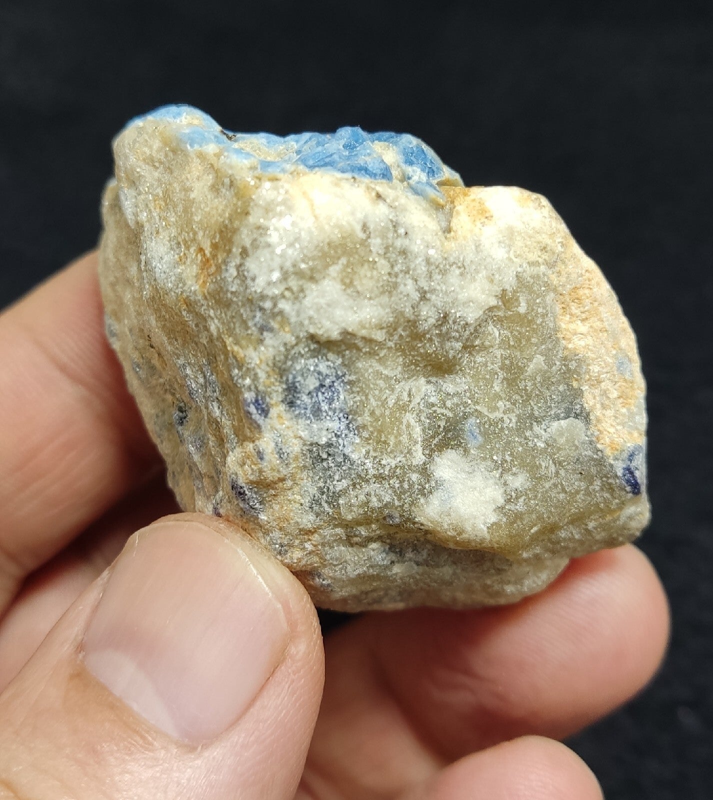 Fluorescent Afghanite on Matrix  66 grams