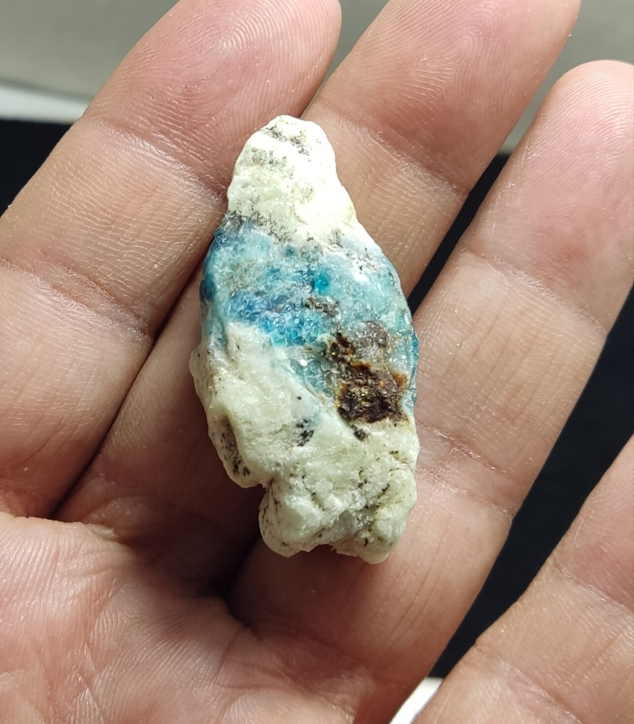 An Aesthetic specimen of lazurite on matrix with pyrite 19 grams