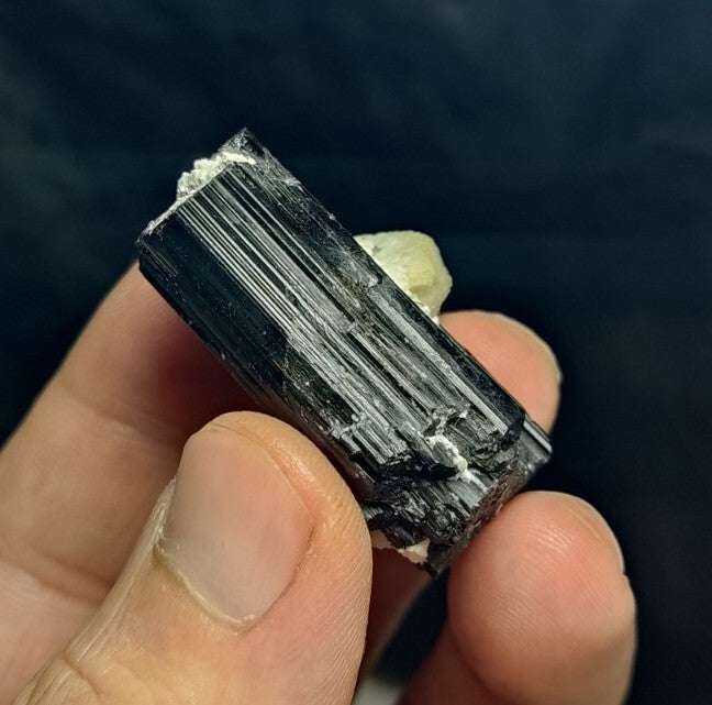 Natural twin Black Tourmalines Crystals 33 grams