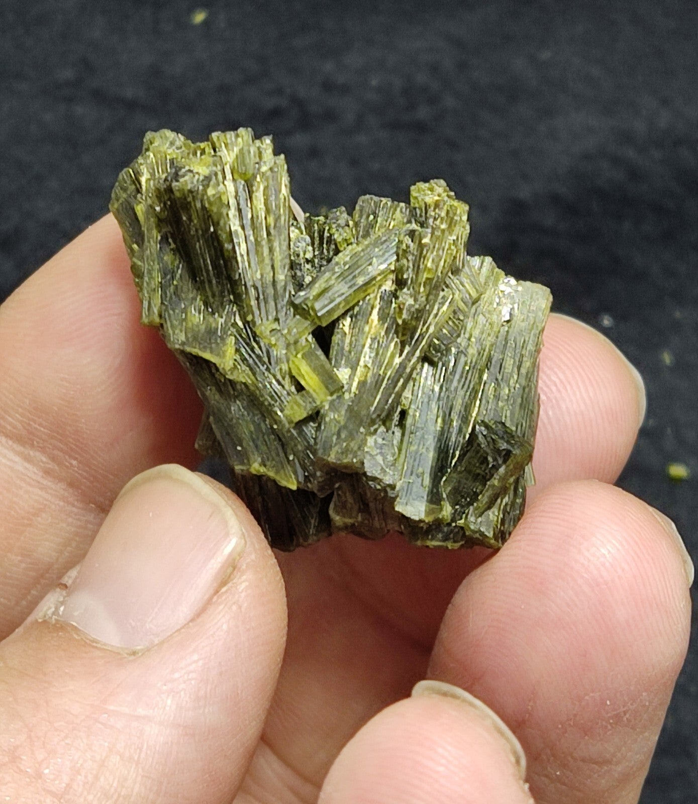 A very Aesthetic Natural beautifully terminated epidote specimen 20 grams