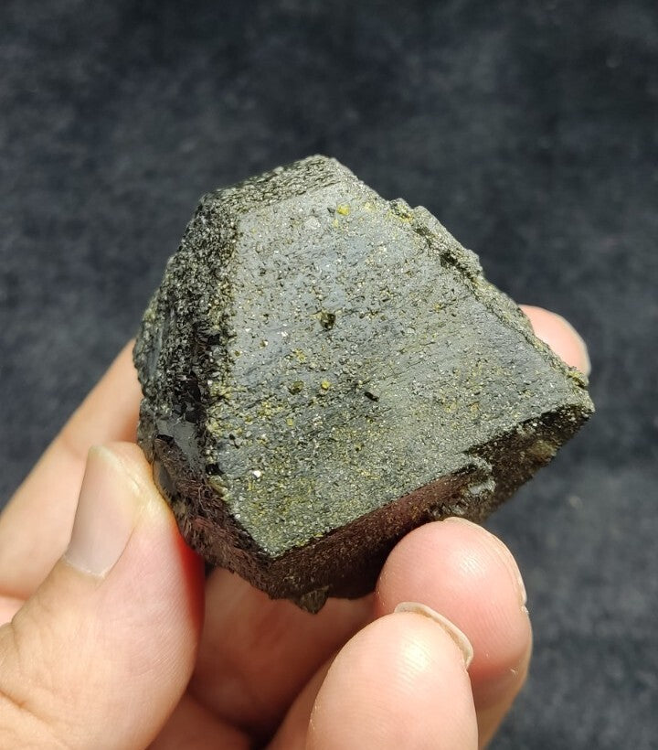 Dark Green Lusterous Epidote Crystal 226 grams