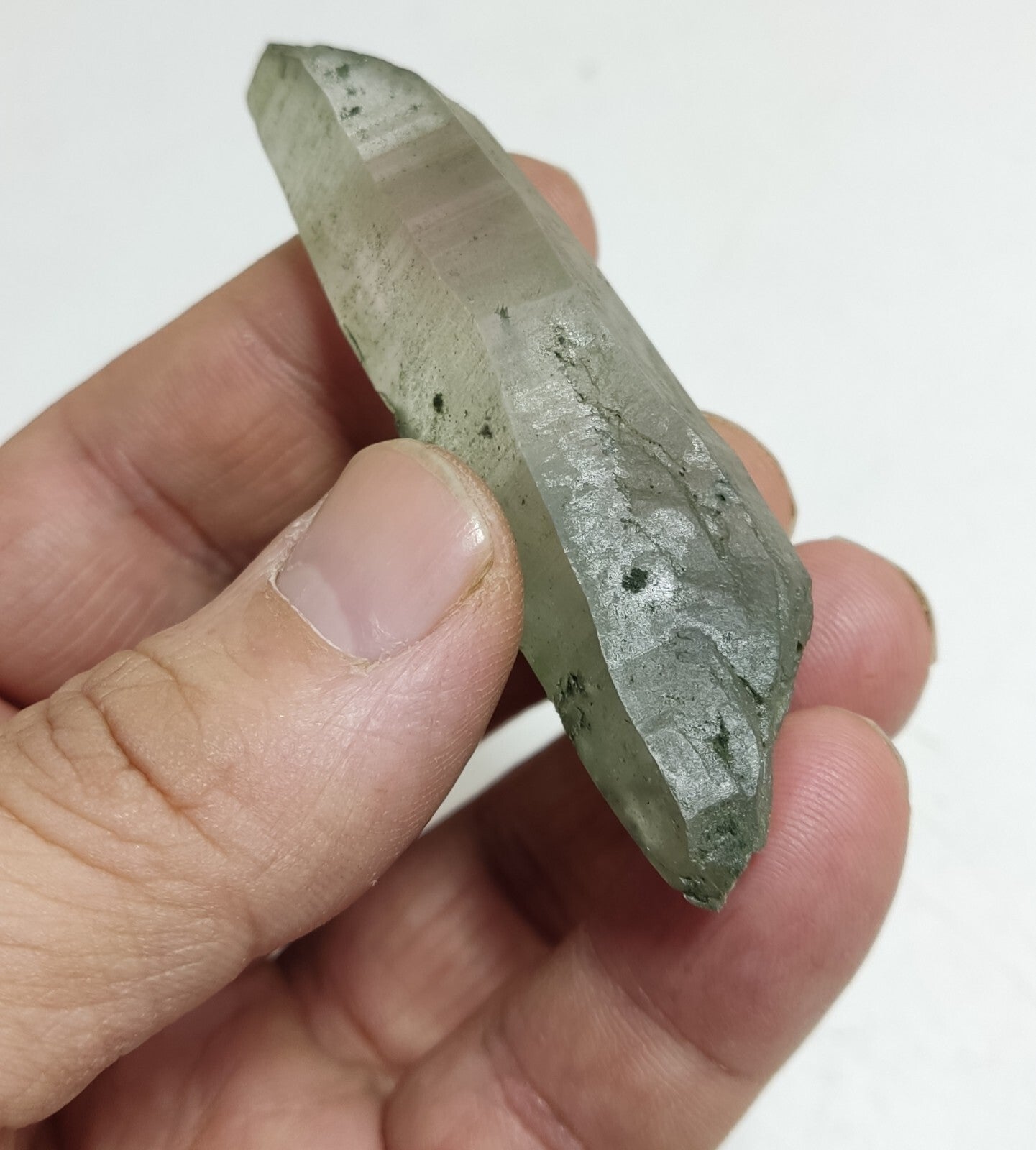 An Aesthetic Natural beautifully terminated Chlorite Quartz crystal 36 grams