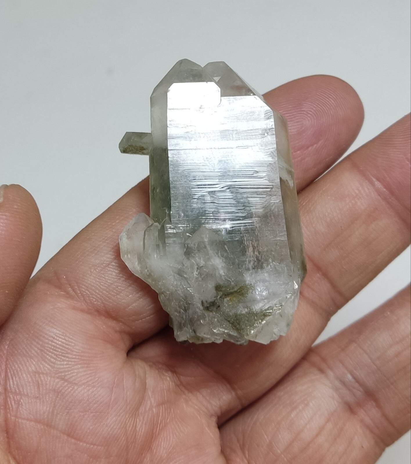 An Aesthetic Natural terminated Chlorite Quartz 34 grams