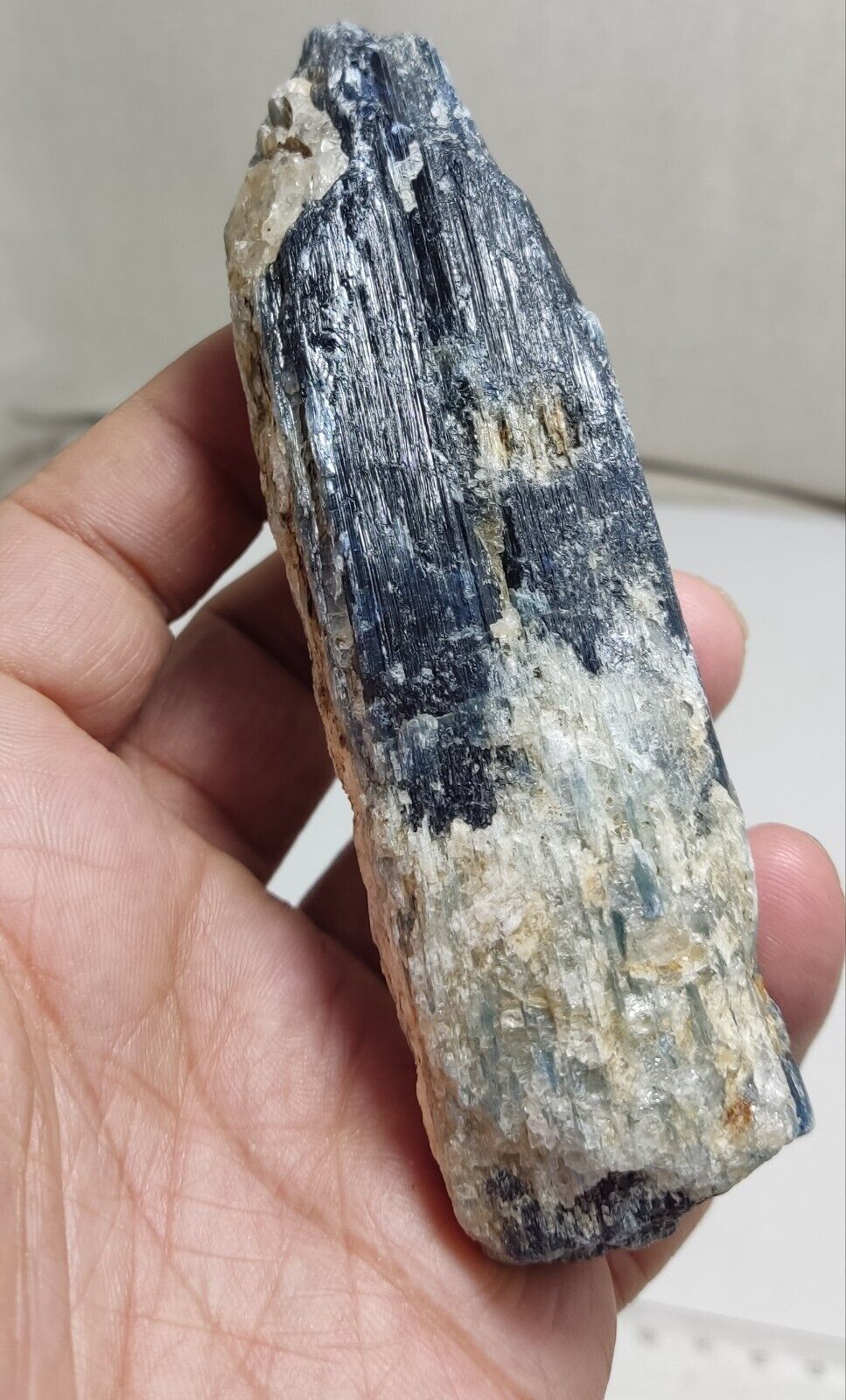 An Aesthetic specimen of blue kyanite crystal 263 grams