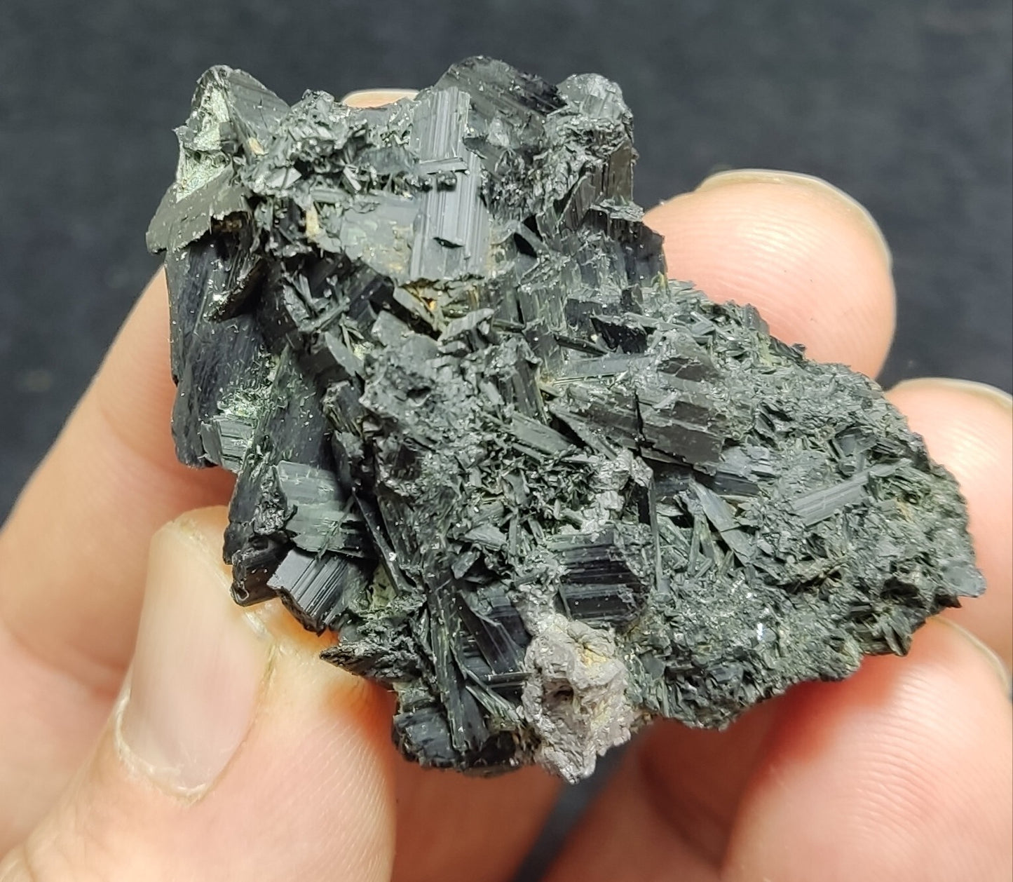 An Aesthetic specimen of epidote crystal 38 grams