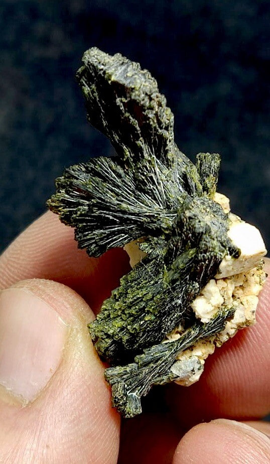 Natural Epidote On Matrix 8.5 Grams.