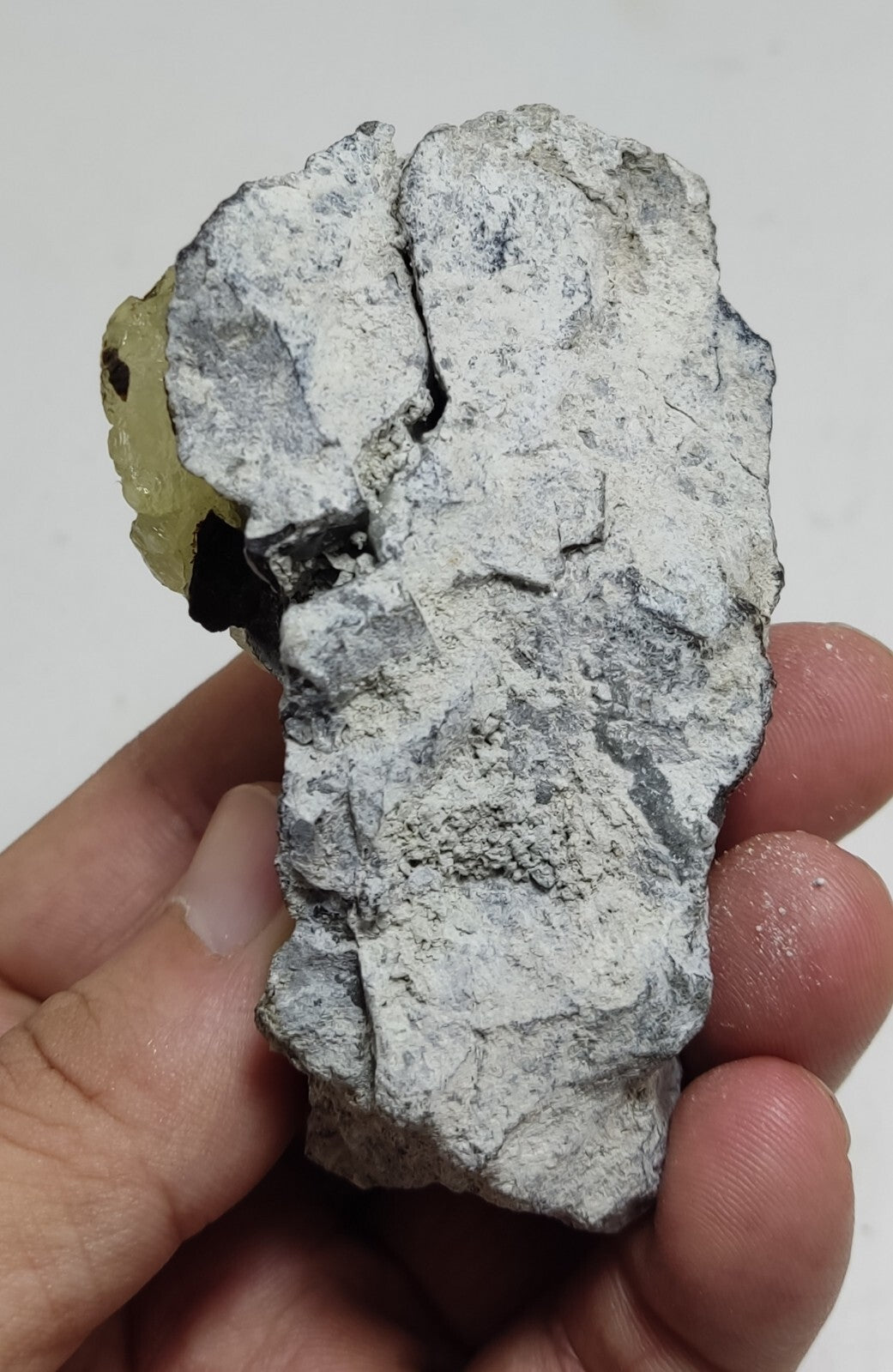 An Aesthetic Natural specimen of brucite with chromite 167 grams