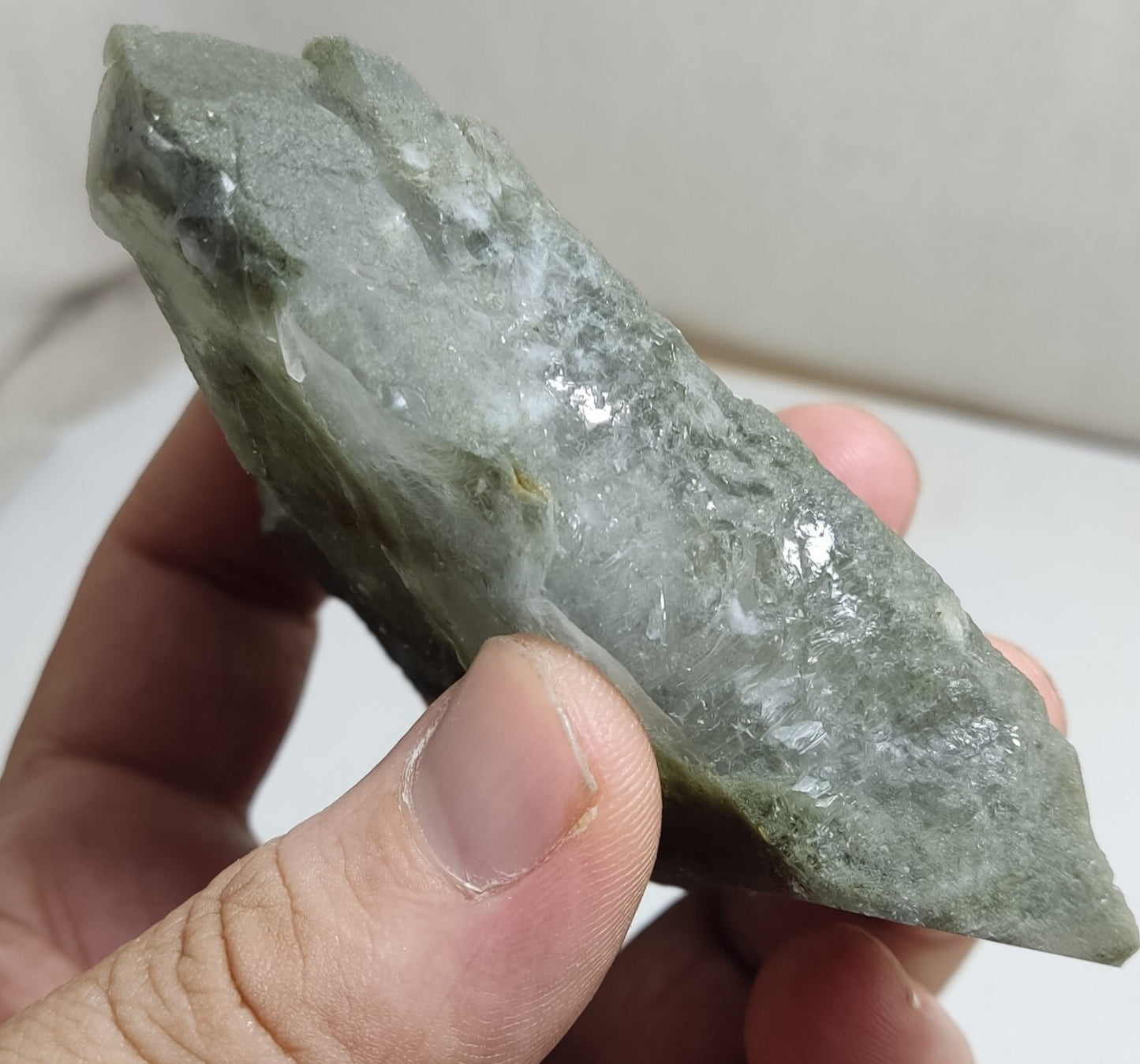 An Aesthetic Natural terminated chlorite Quartz specimen 233 grams