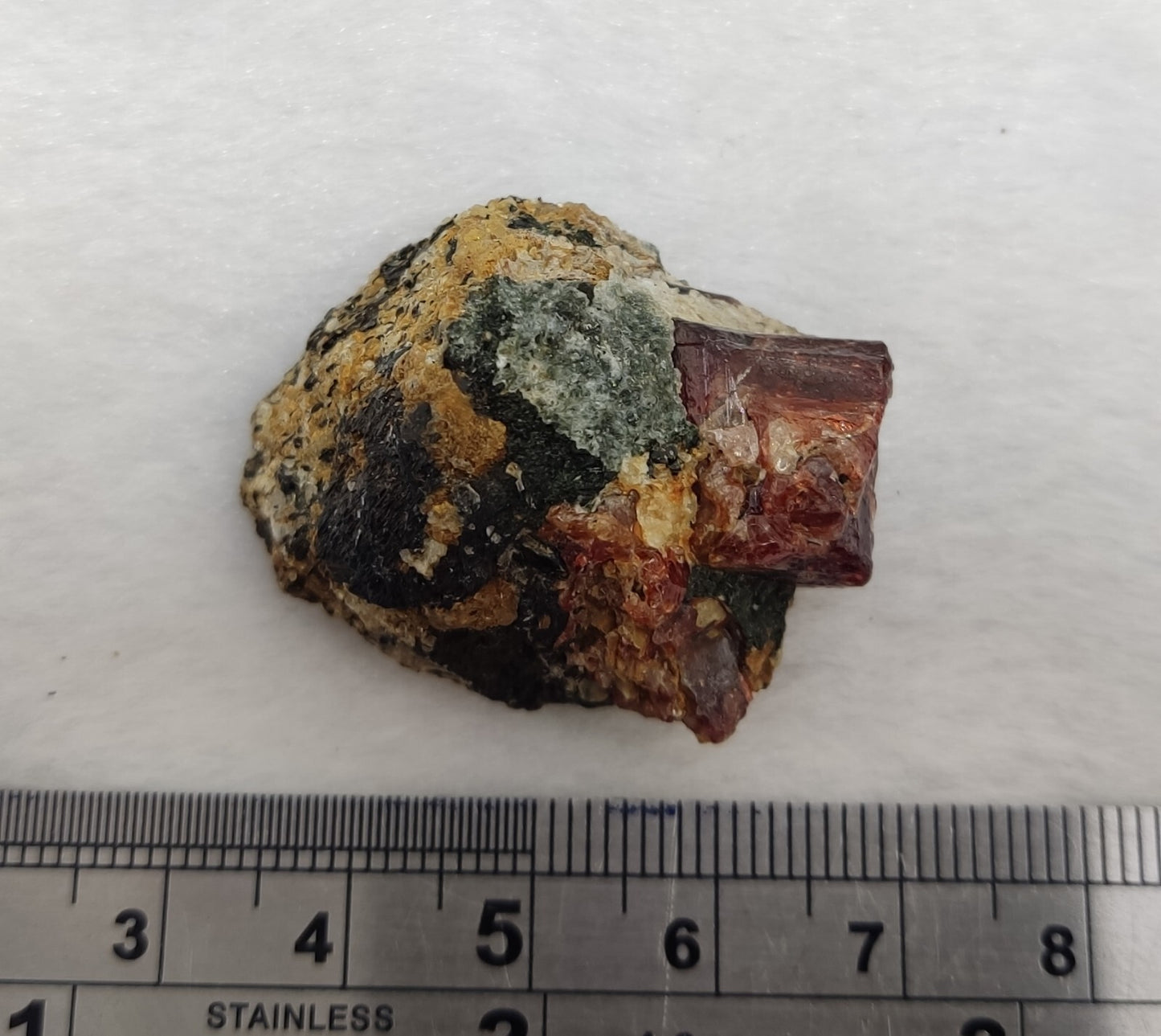 An Aesthetic specimen of zircon crytsal with biotite 29 grams