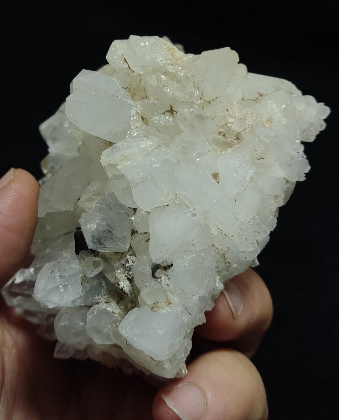 An Aesthetic terminated specimen of Quartz cluster with brookite 368 grams