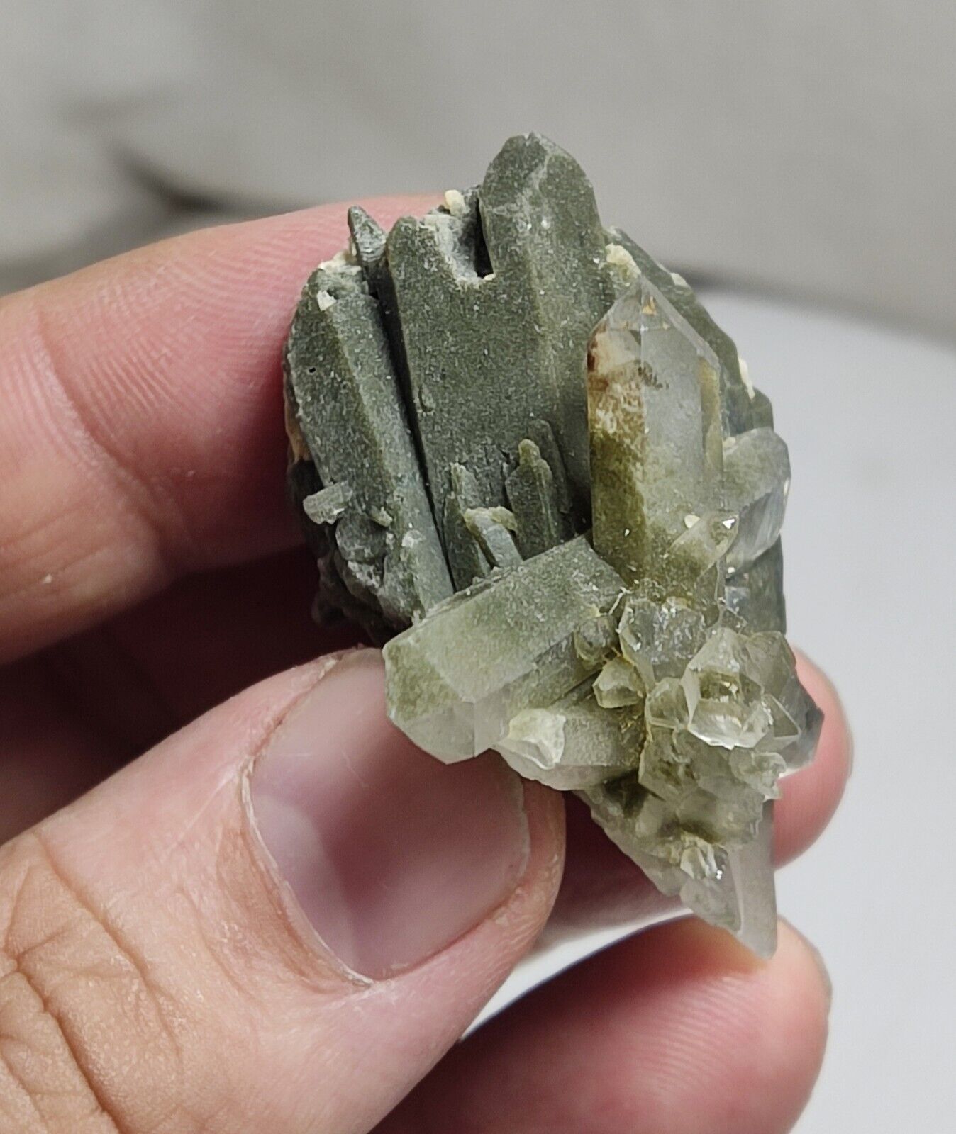 An Aesthetic Natural beautifully terminated Chlorite Quartz specimen 33 grams