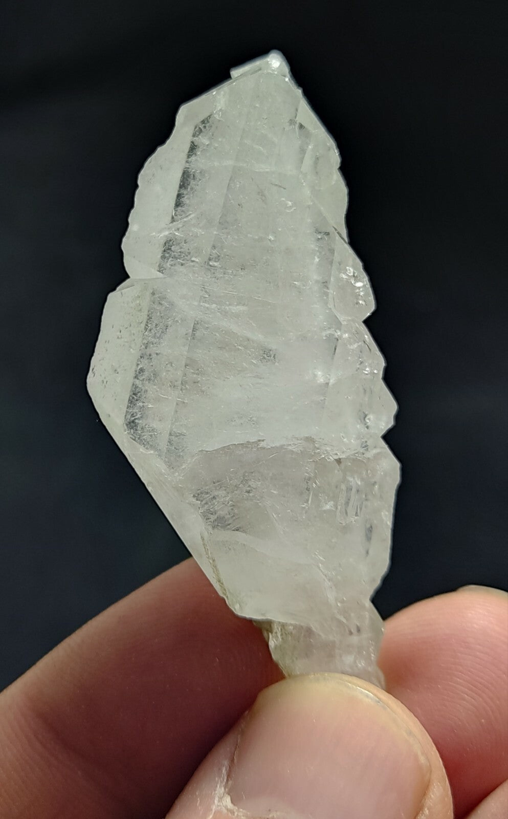 An amazing specimen of terminated faden Quartz crystal 26 grams