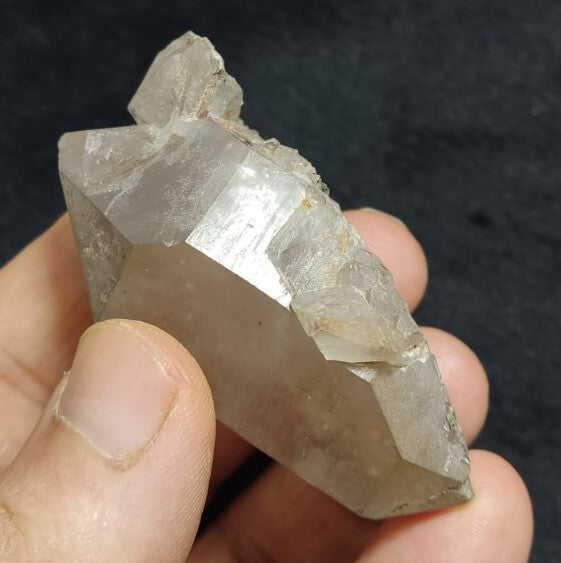 Double Terminated Smoky Quartz Crystal 77 grams