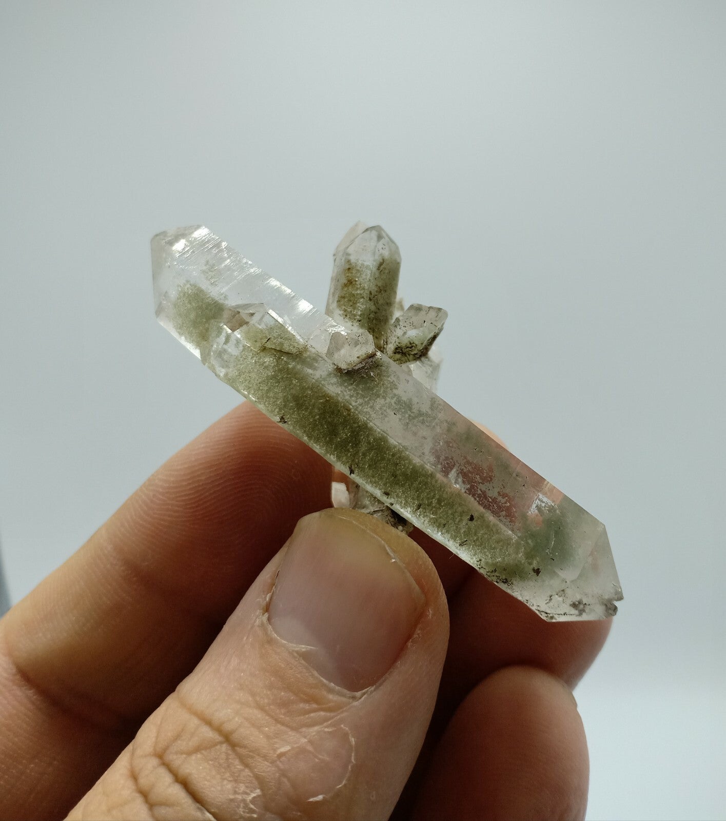 A very Aesthetic Natural beautifully terminated Chlorite Quartz crystal 27 grams
