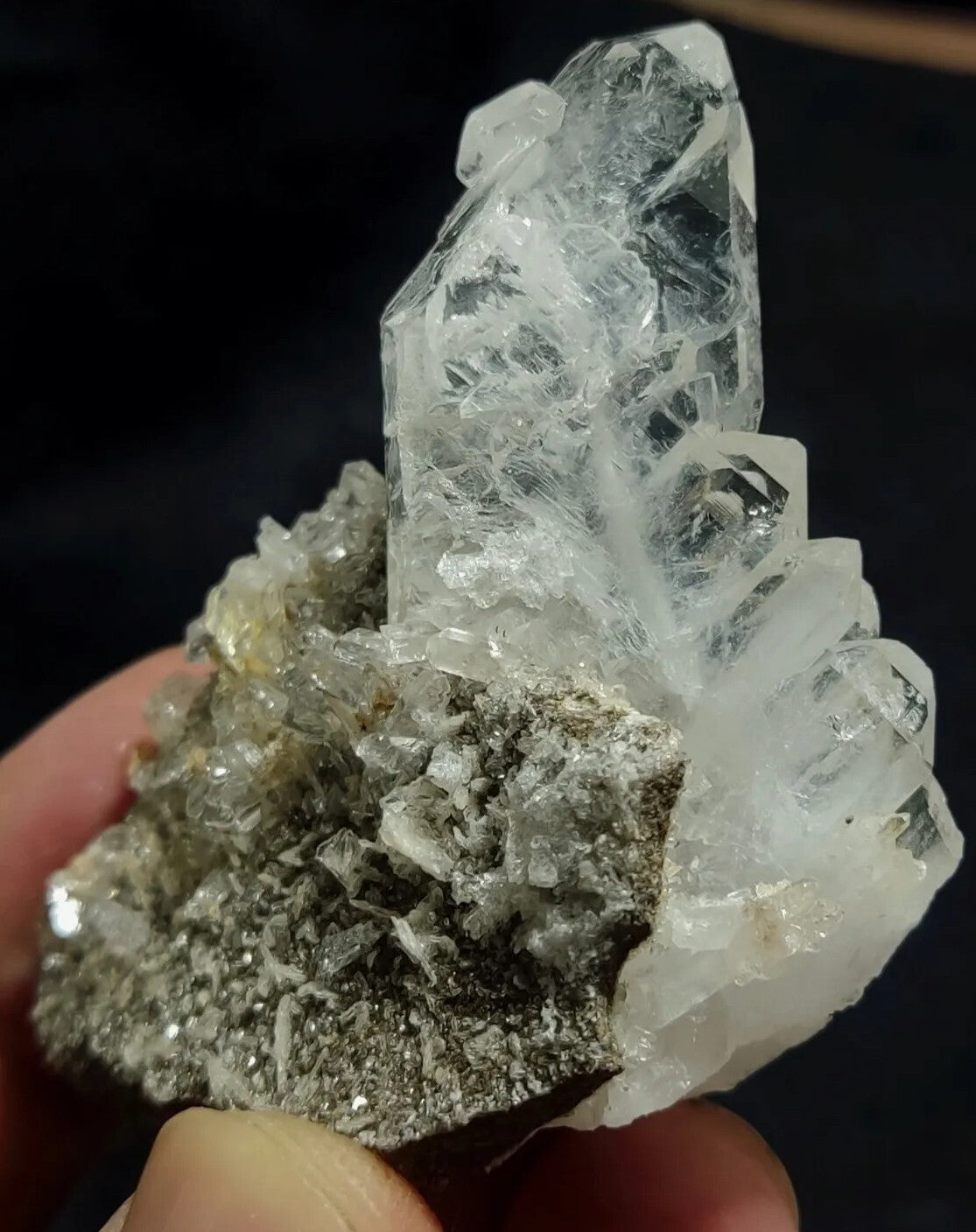 An Aesthetic terminated faden Quartz specimen In Matrix 38 grams