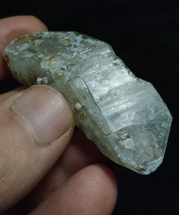Terminated Smoky Light Blue Quartz with possibly Chlorite inclusions 24 grams