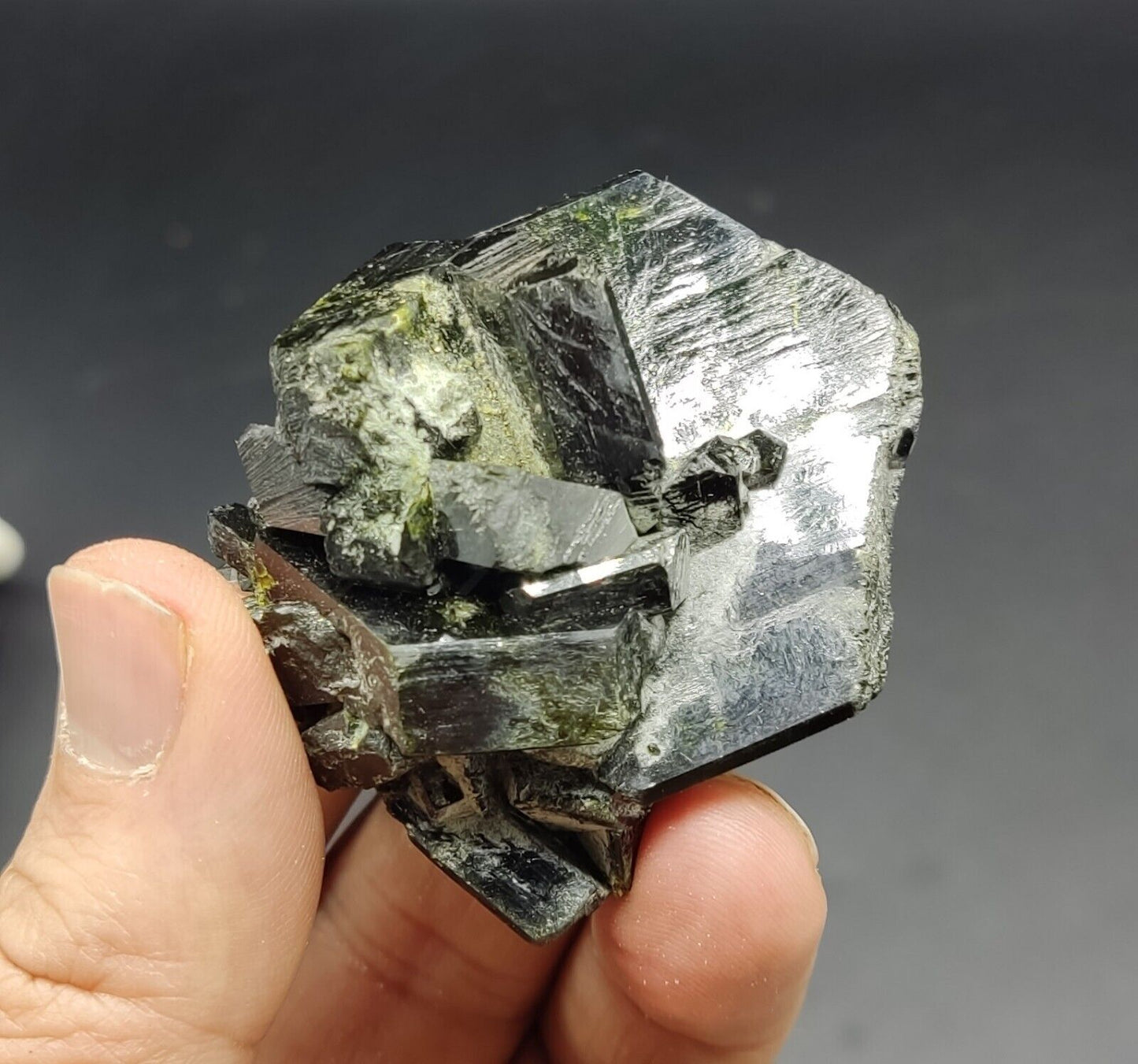 An Aesthetic Natural terminated epidote crystal specimen 115 grams