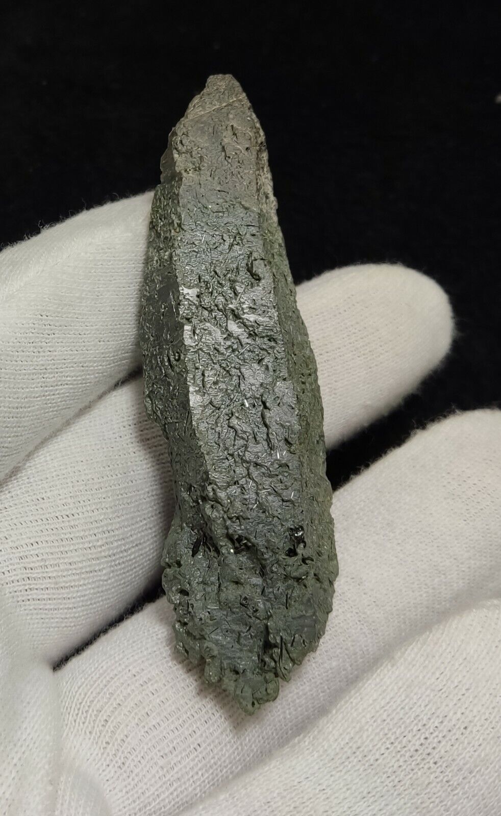 An Aesthetic Natural etched terminated Chlorite Quartz crystal specimen 39 grams