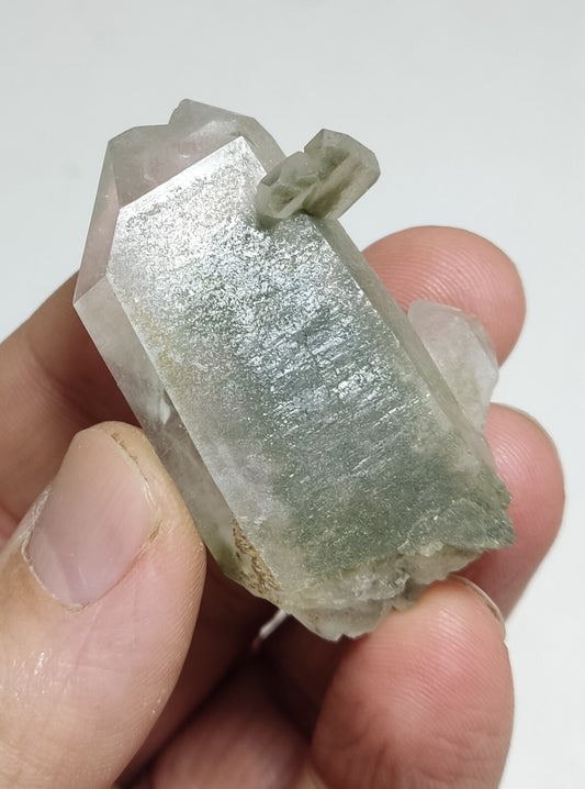 An Aesthetic Natural terminated Chlorite Quartz 34 grams