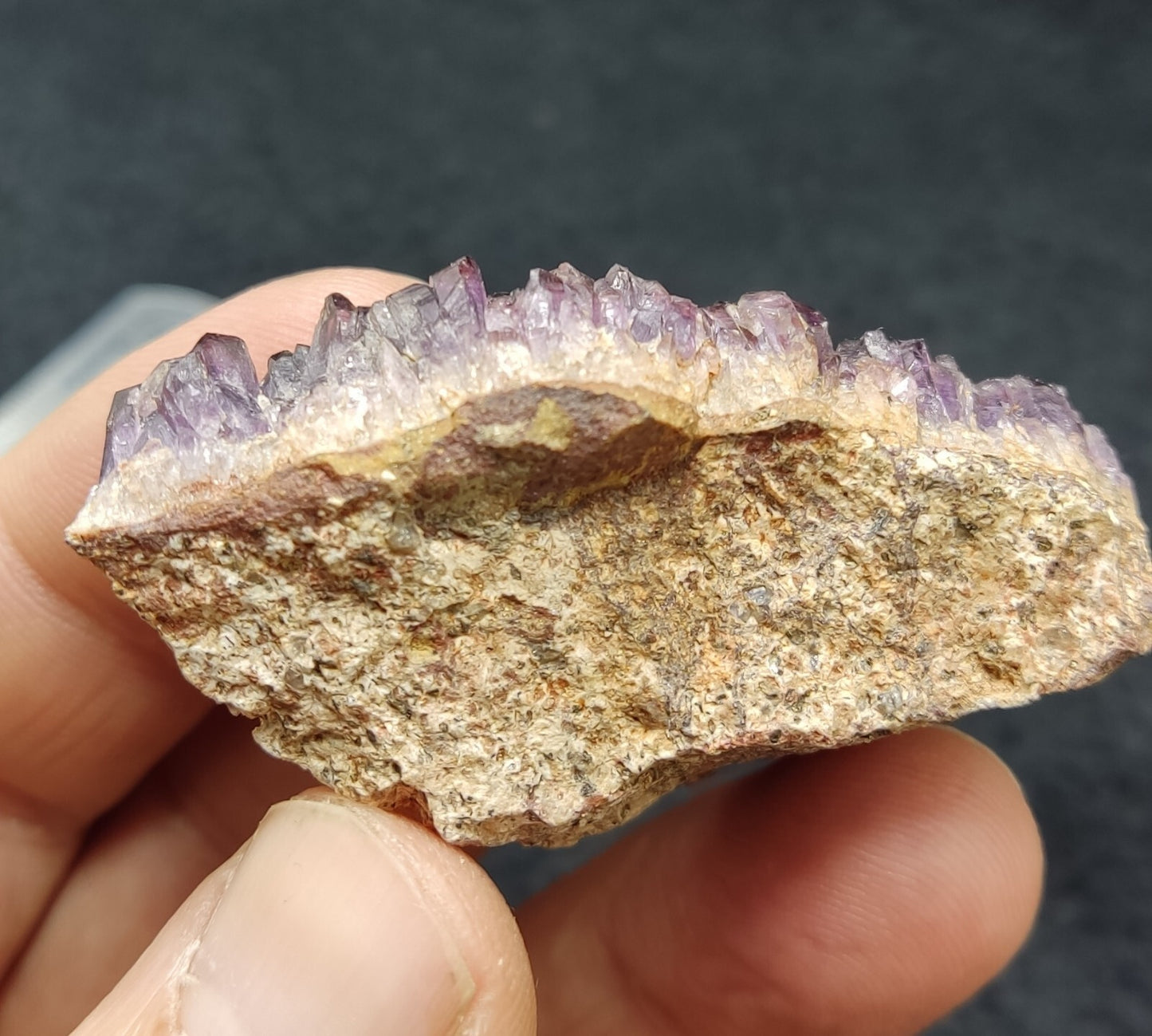An Aesthetic specimen of druzy amethyst cluster 38 grams