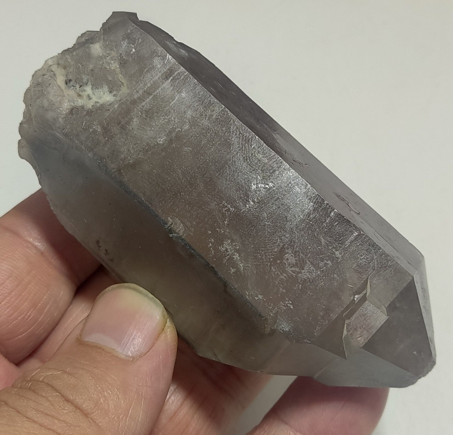 An Aesthetic Naturally terminated specimen of Smoky Quartz 217 grams