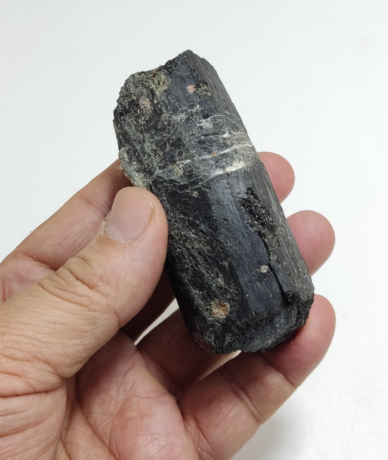 An aesthetic Specimen of black tourmaline crystal 206 grams