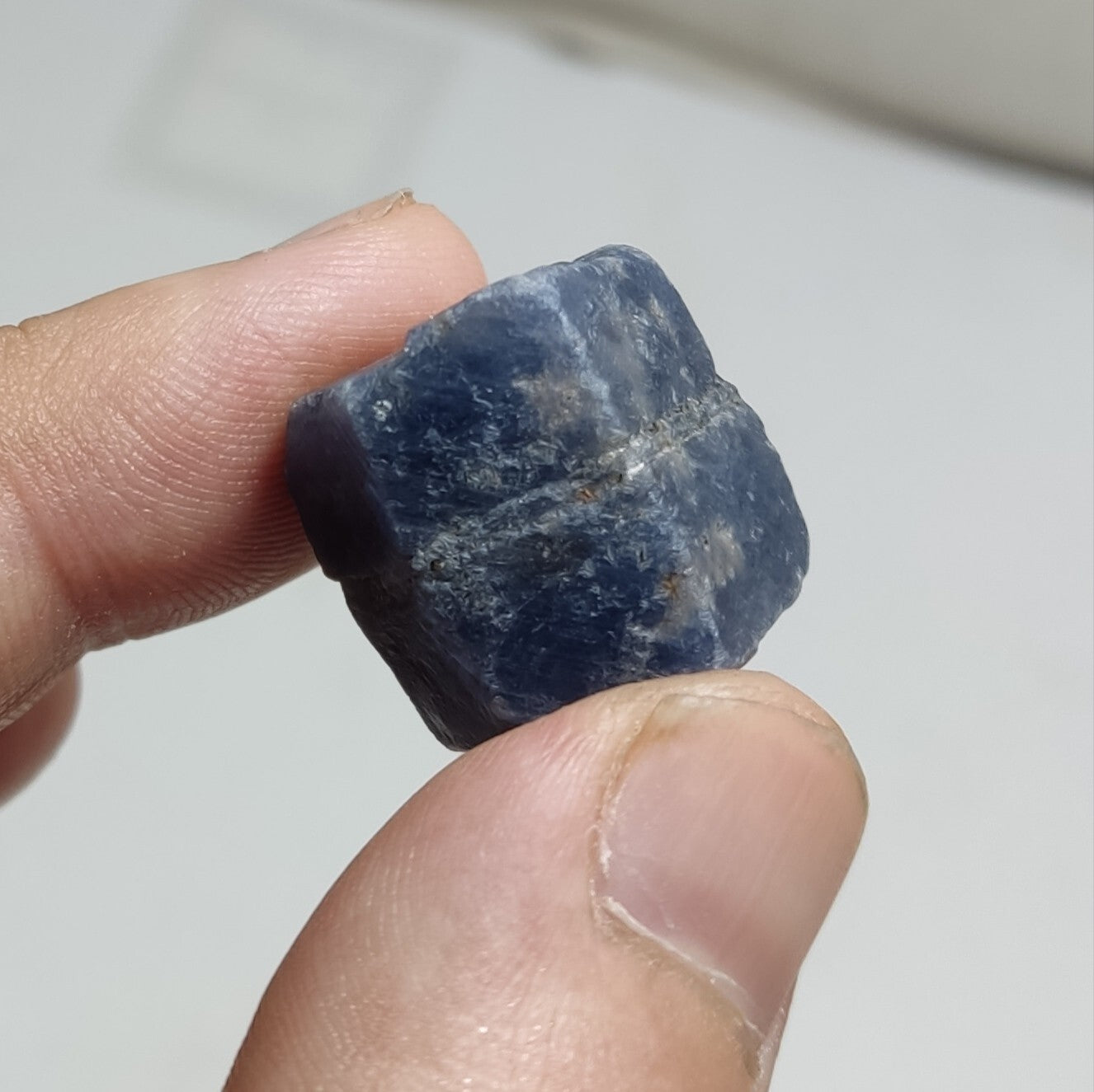 An aesthetic specimen of terminated sapphire crystal 20 grams