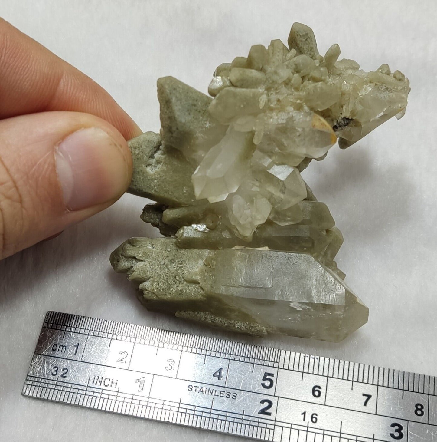 An Aesthetic specimen of chlorite quartz 71 grams