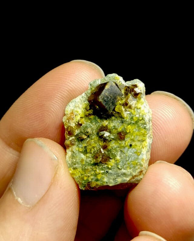 Andradite Garnet With Epidote 6.5 Grams.